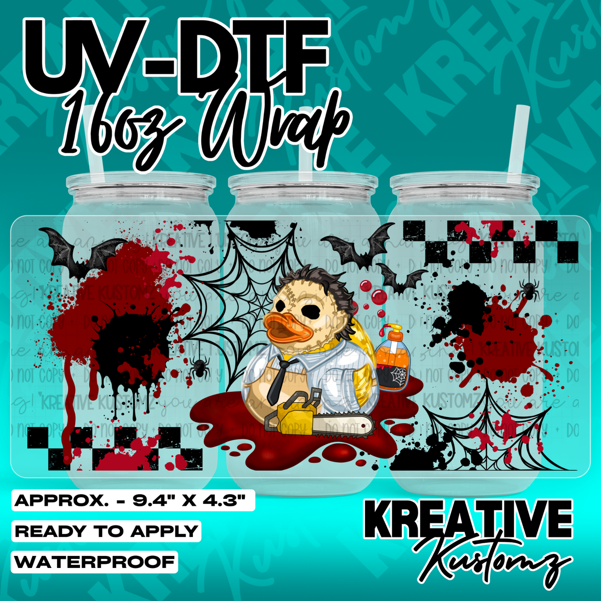 7155 | UV DTF Cup Wrap for 16oz Libbey Glass