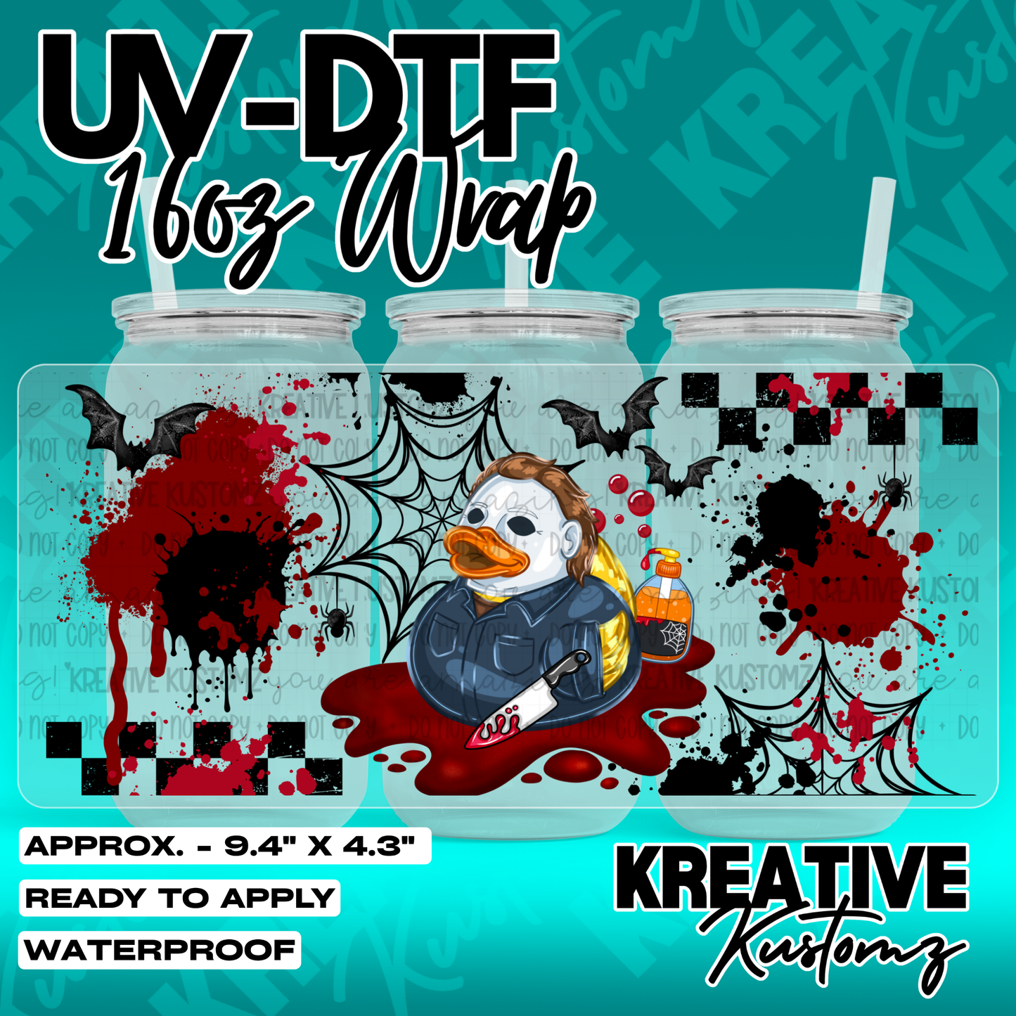7158 | UV DTF Cup Wrap for 16oz Libbey Glass