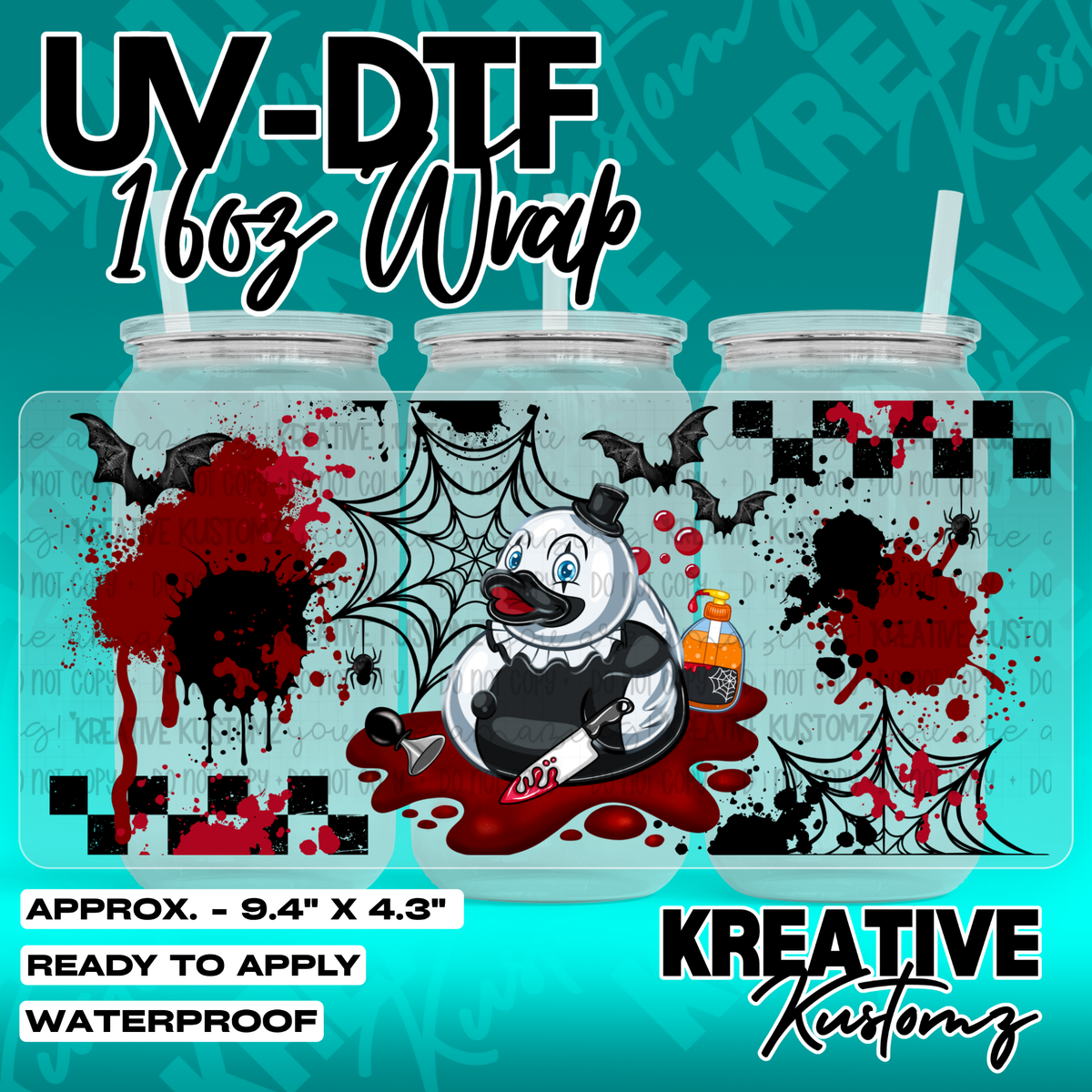 7160 | UV DTF Cup Wrap for 16oz Libbey Glass