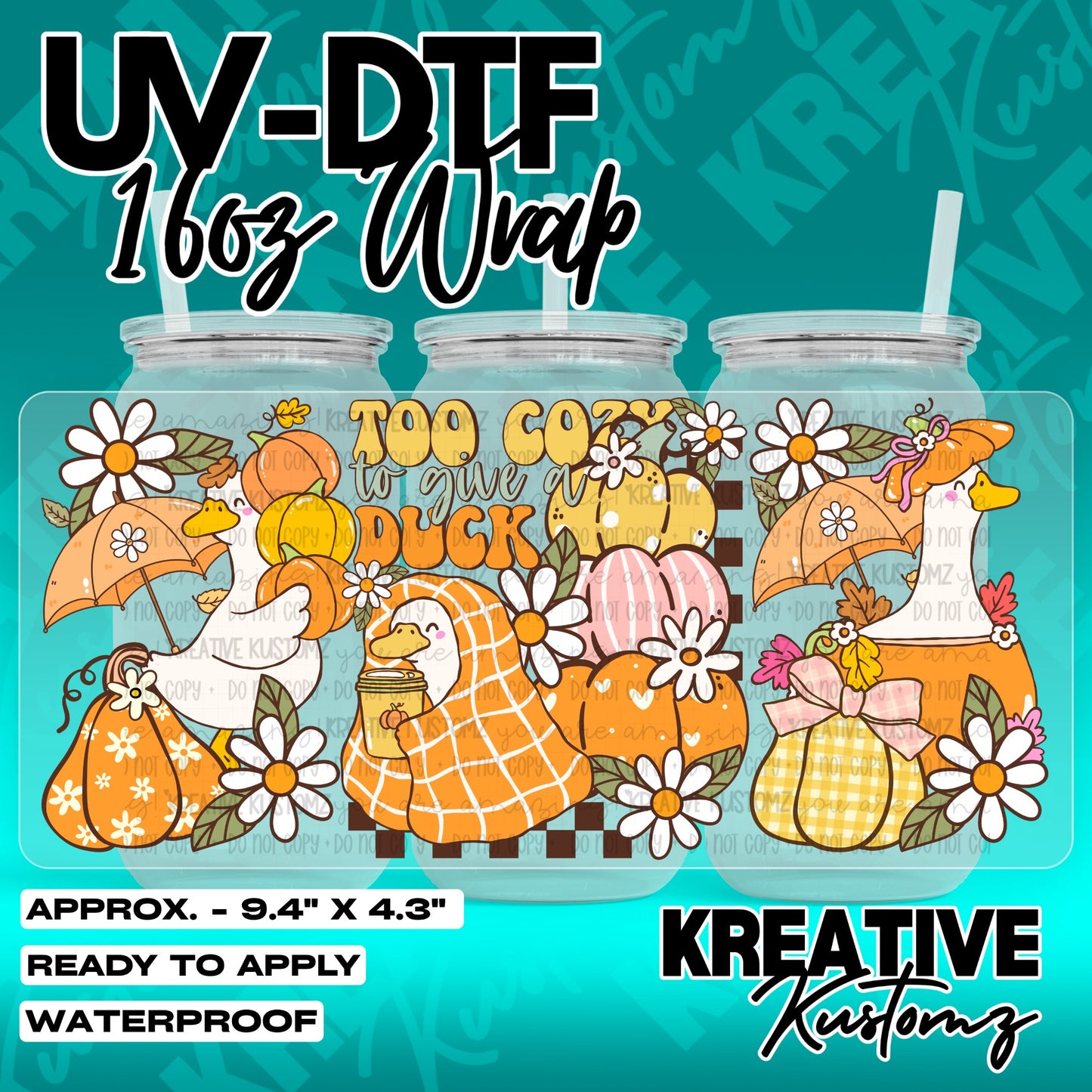 7224 | UV DTF Cup Wrap for 16oz Libbey Glass