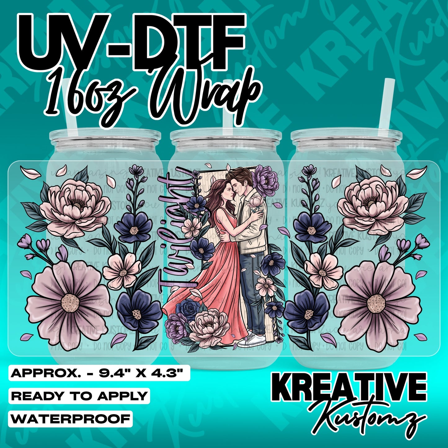 7236 | UV DTF Cup Wrap for 16oz Libbey Glass
