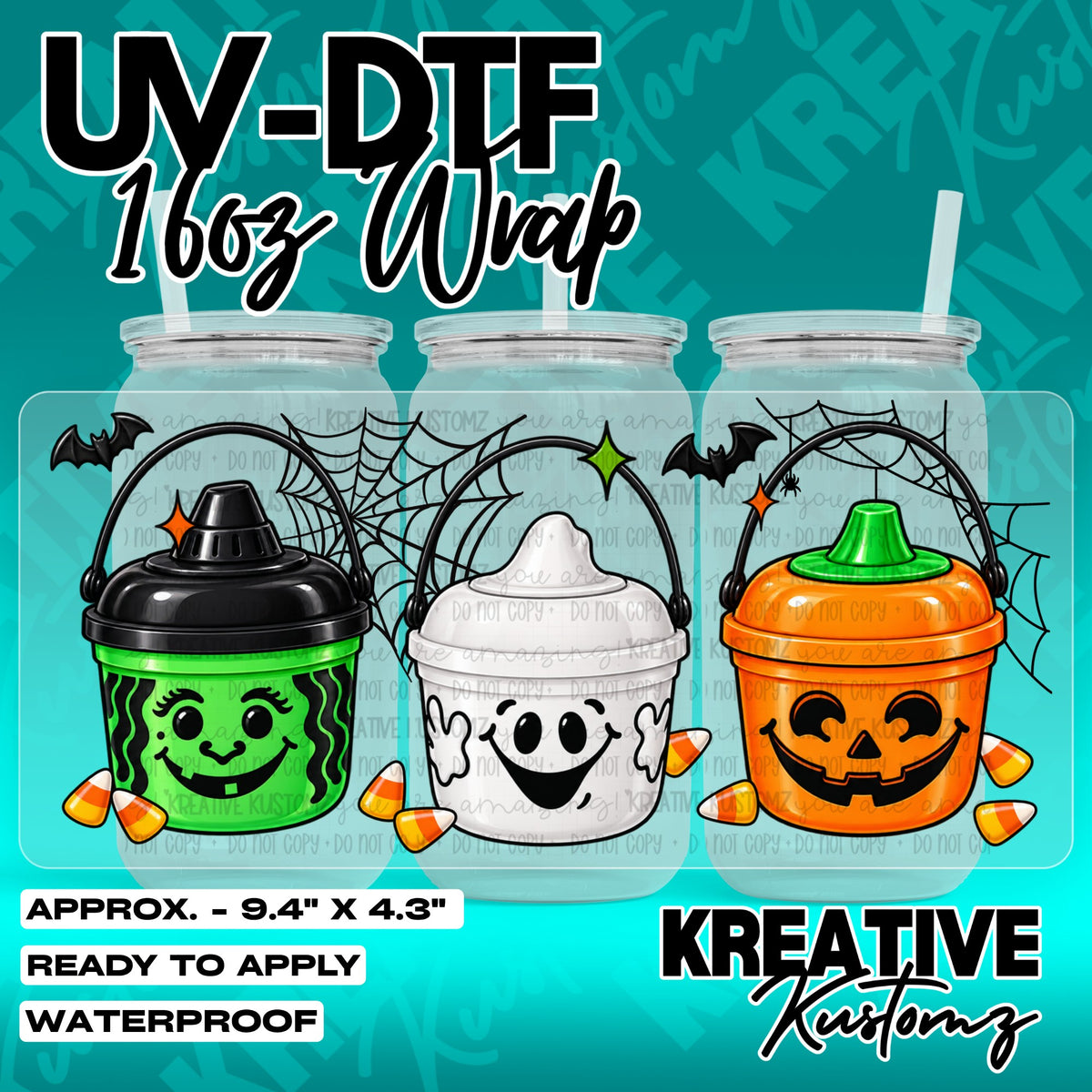 7264 | UV DTF Cup Wrap for 16oz Libbey Glass