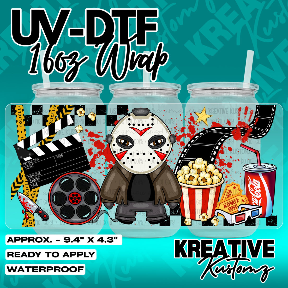 7269 | UV DTF Cup Wrap for 16oz Libbey Glass