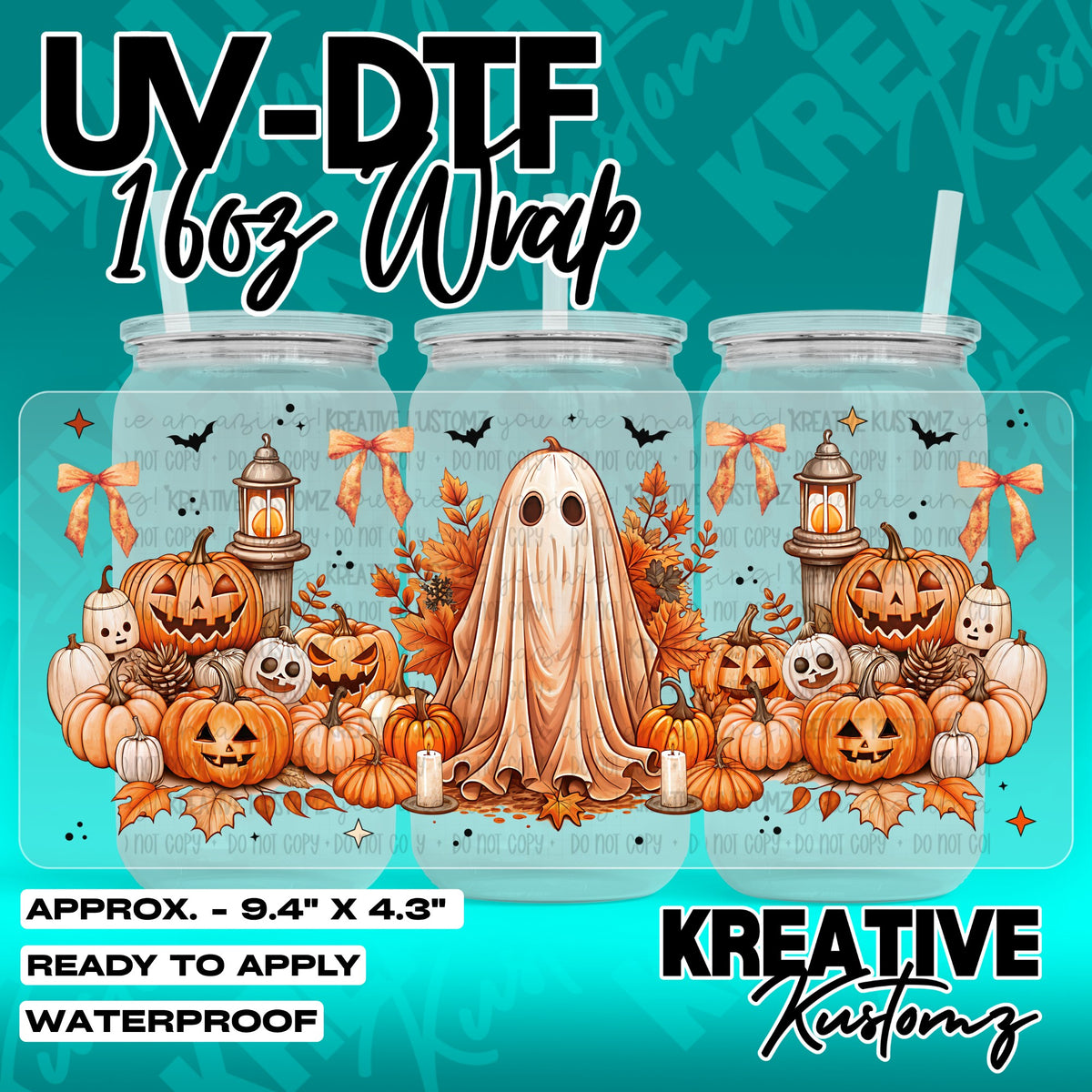 7306 | UV DTF Cup Wrap for 16oz Libbey Glass