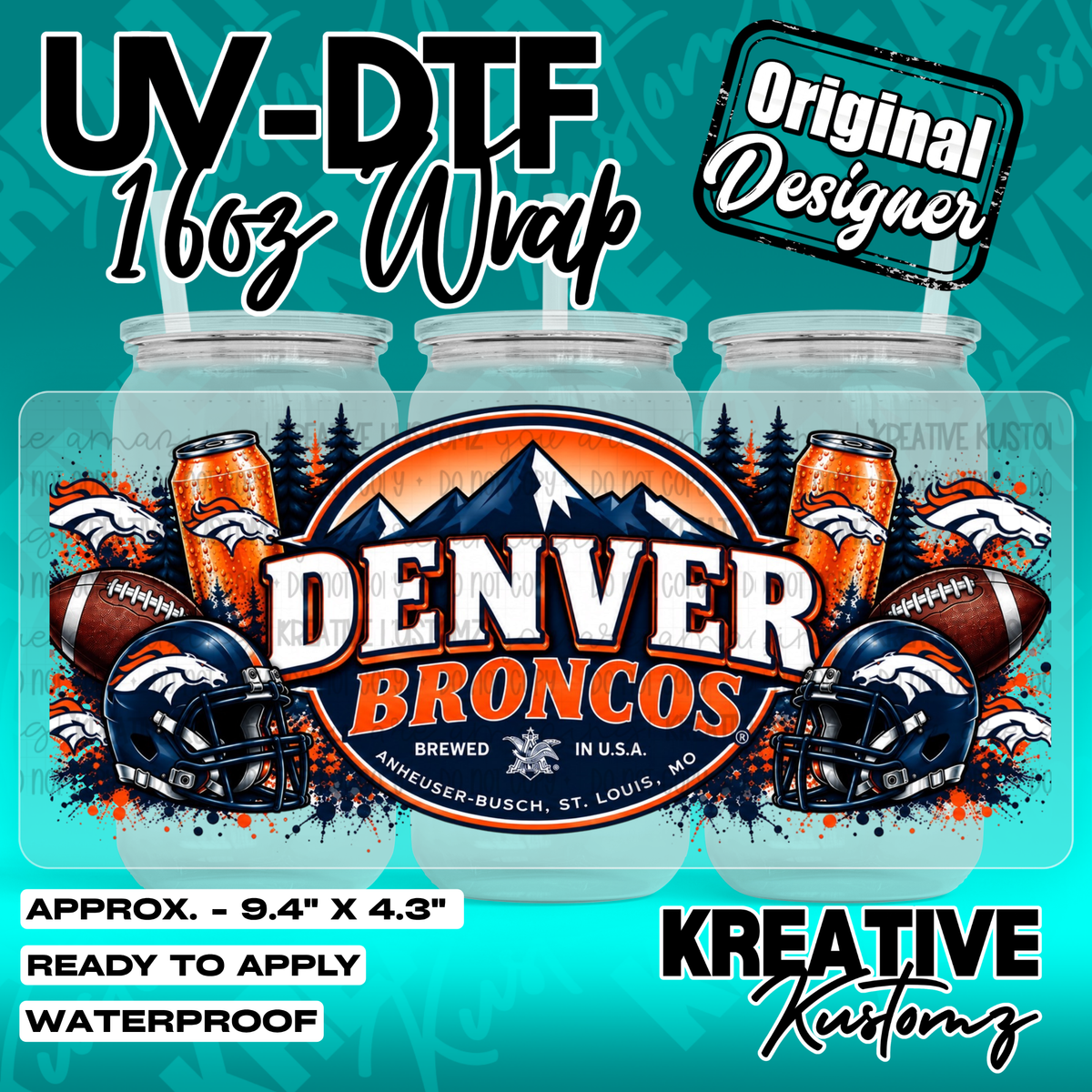 7357 | UV DTF Cup Wrap for 16oz Libbey Glass