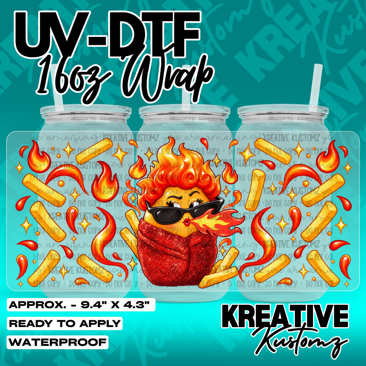 7426 | UV DTF Cup Wrap for 16oz Libbey Glass