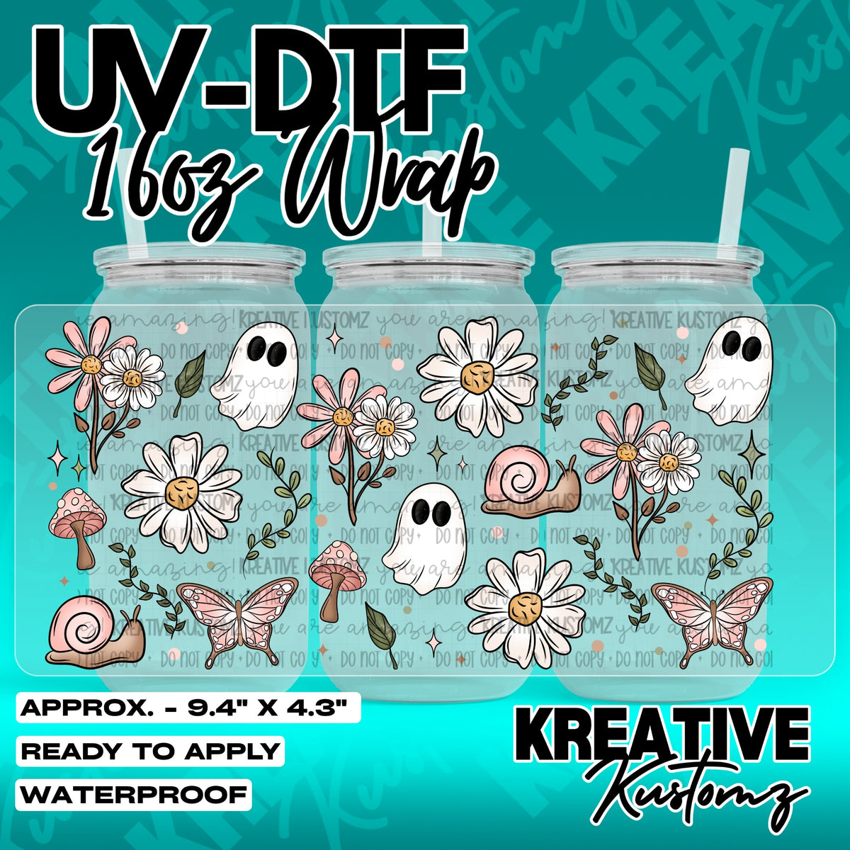 7427 | UV DTF Cup Wrap for 16oz Libbey Glass