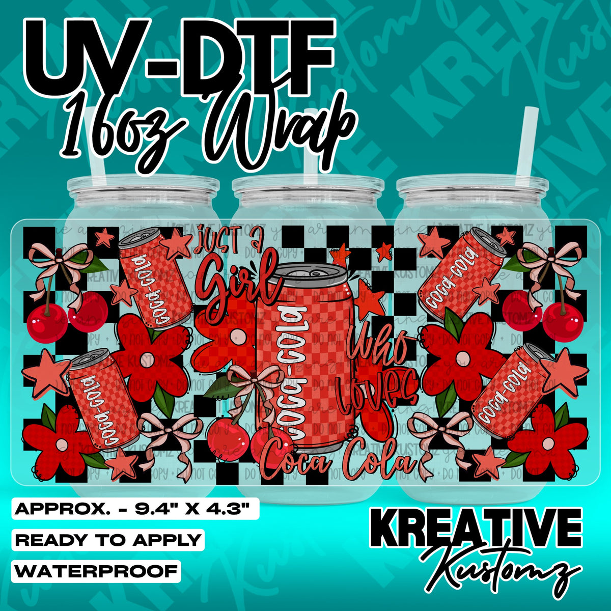 7465 | UV DTF Cup Wrap for 16oz Libbey Glass