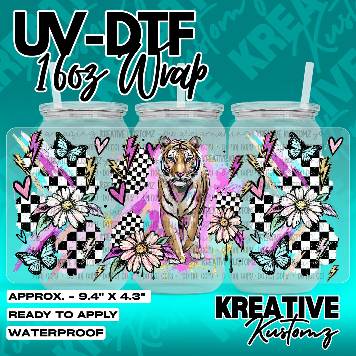 7467 | UV DTF Cup Wrap for 16oz Libbey Glass