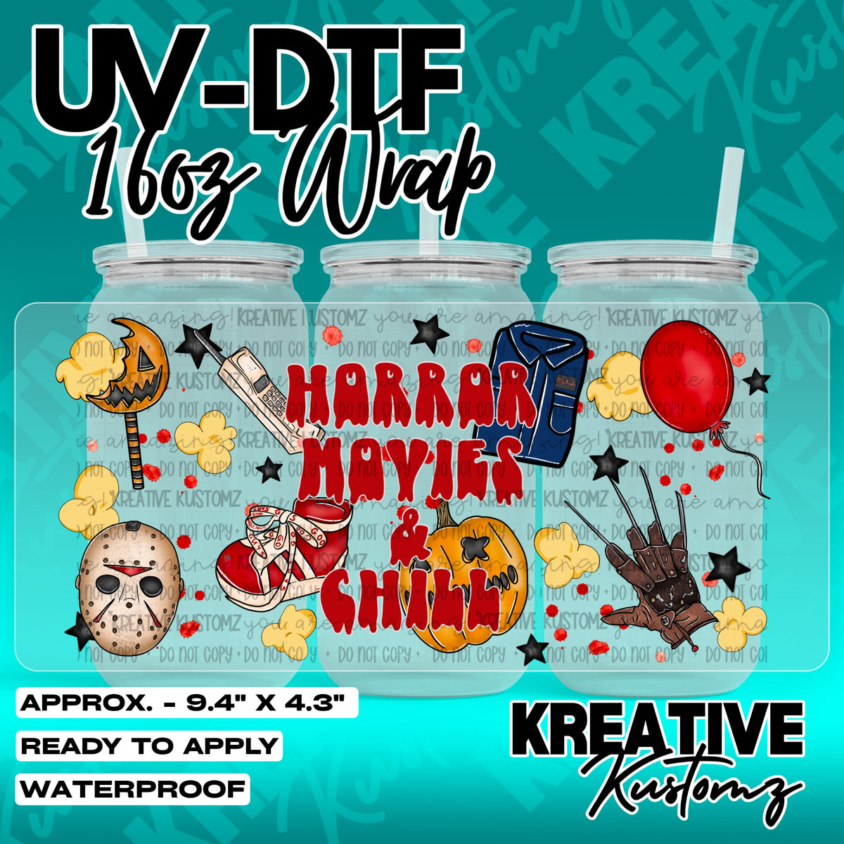 7497 | UV DTF Cup Wrap for 16oz Libbey Glass
