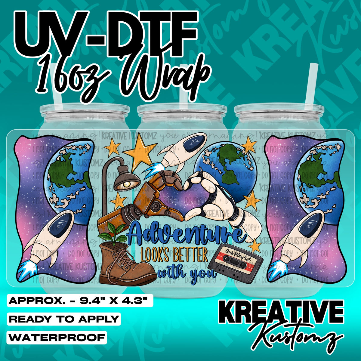 7502 | UV DTF Cup Wrap for 16oz Libbey Glass