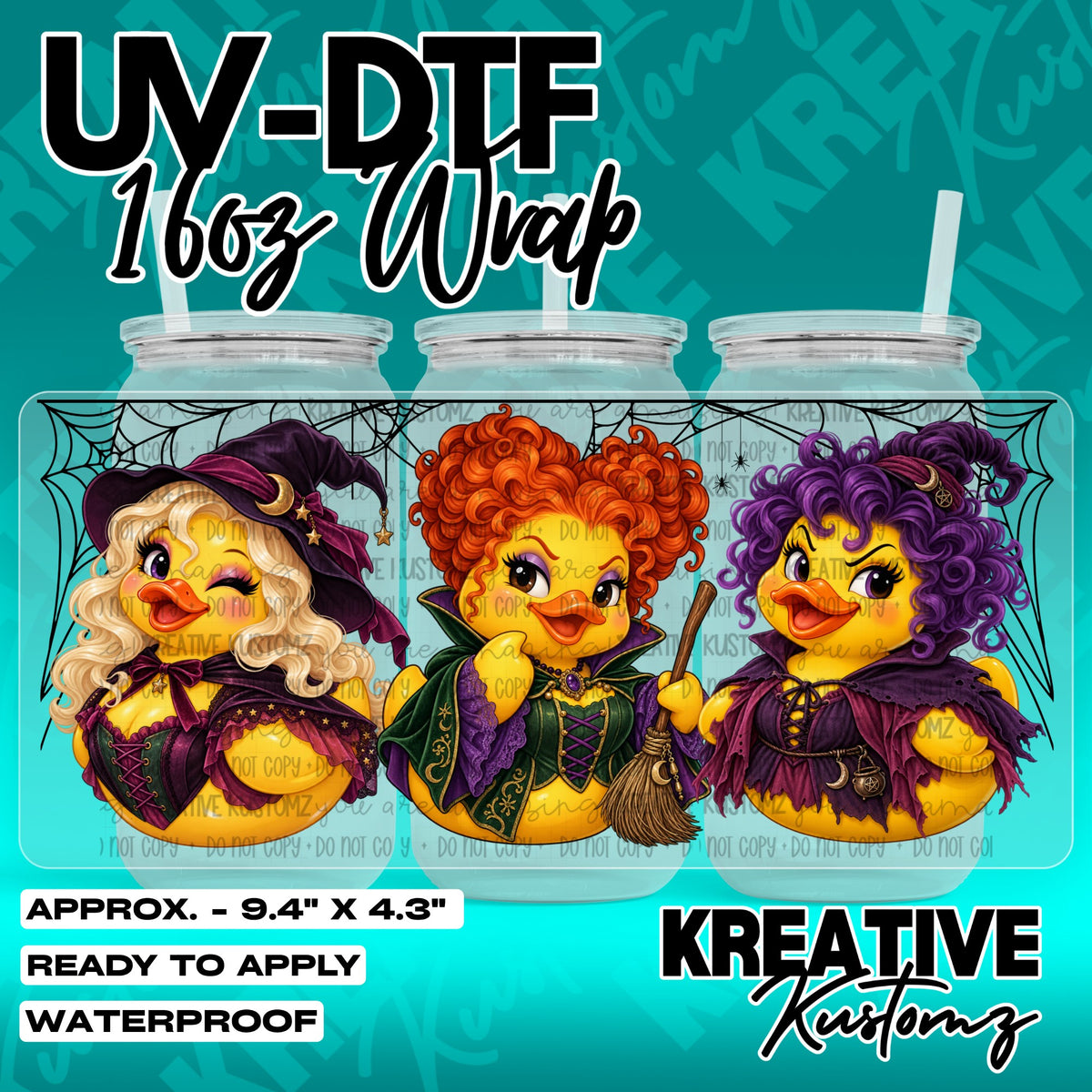 7504 | UV DTF Cup Wrap for 16oz Libbey Glass