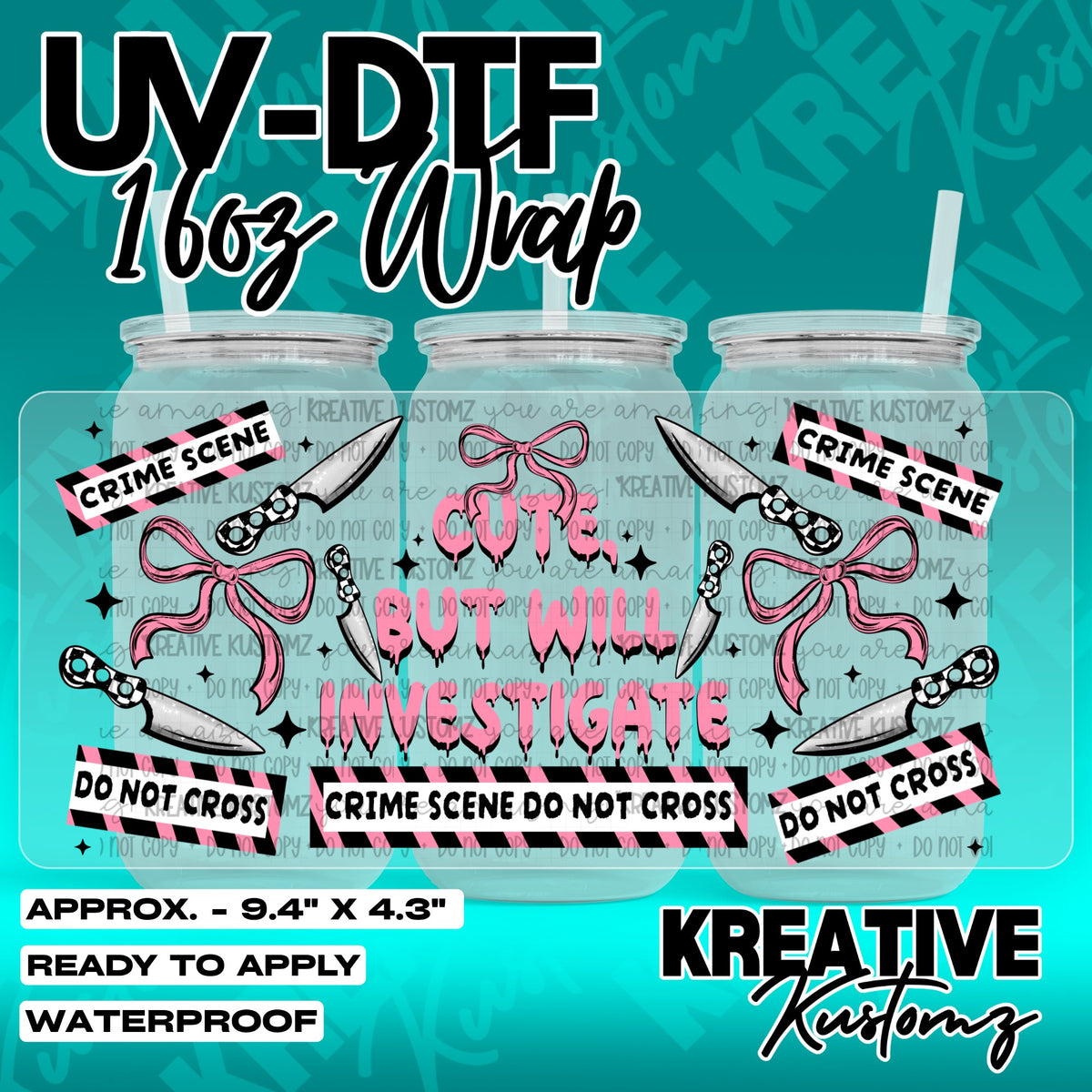 7517 | UV DTF Cup Wrap for 16oz Libbey Glass