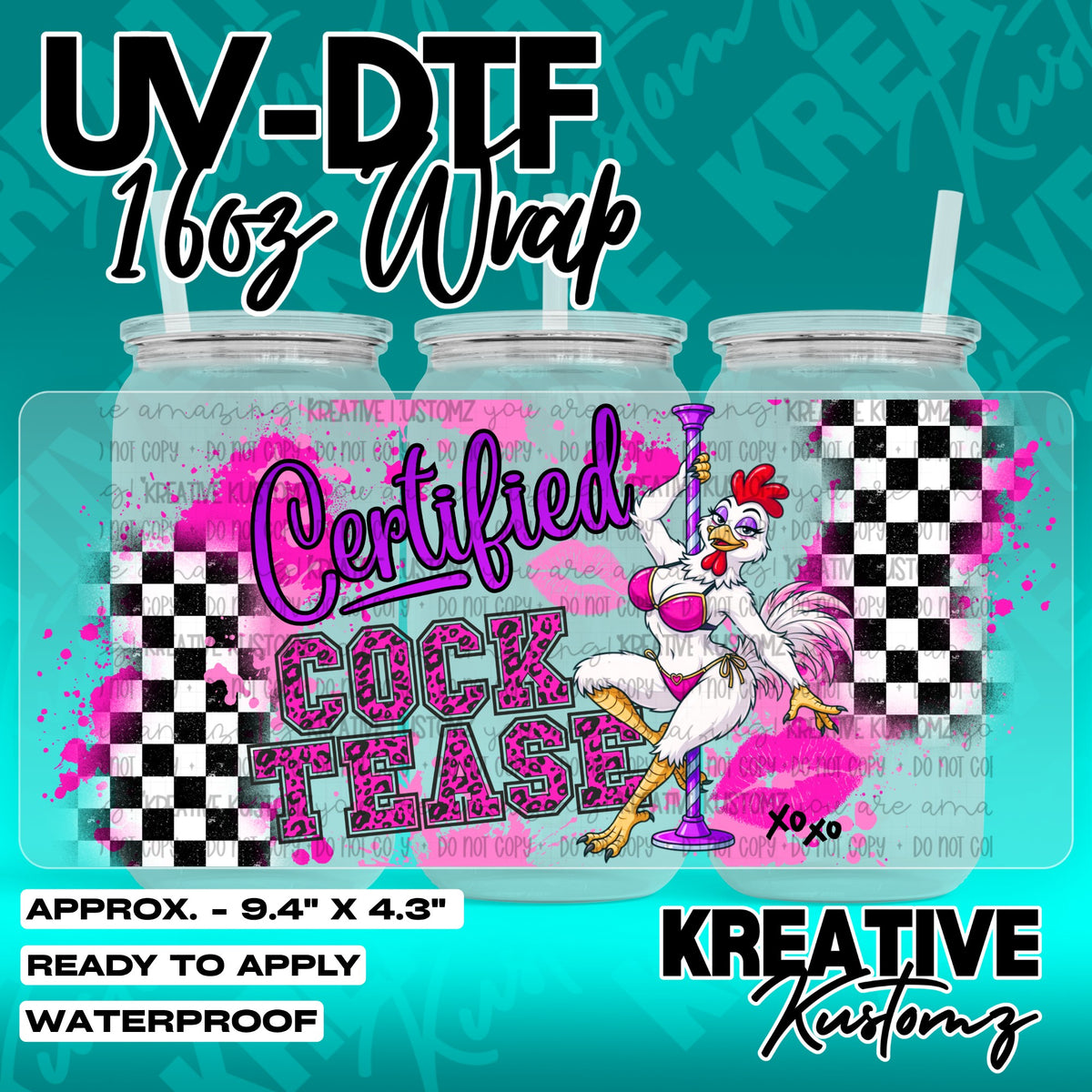 7522 | UV DTF Cup Wrap for 16oz Libbey Glass