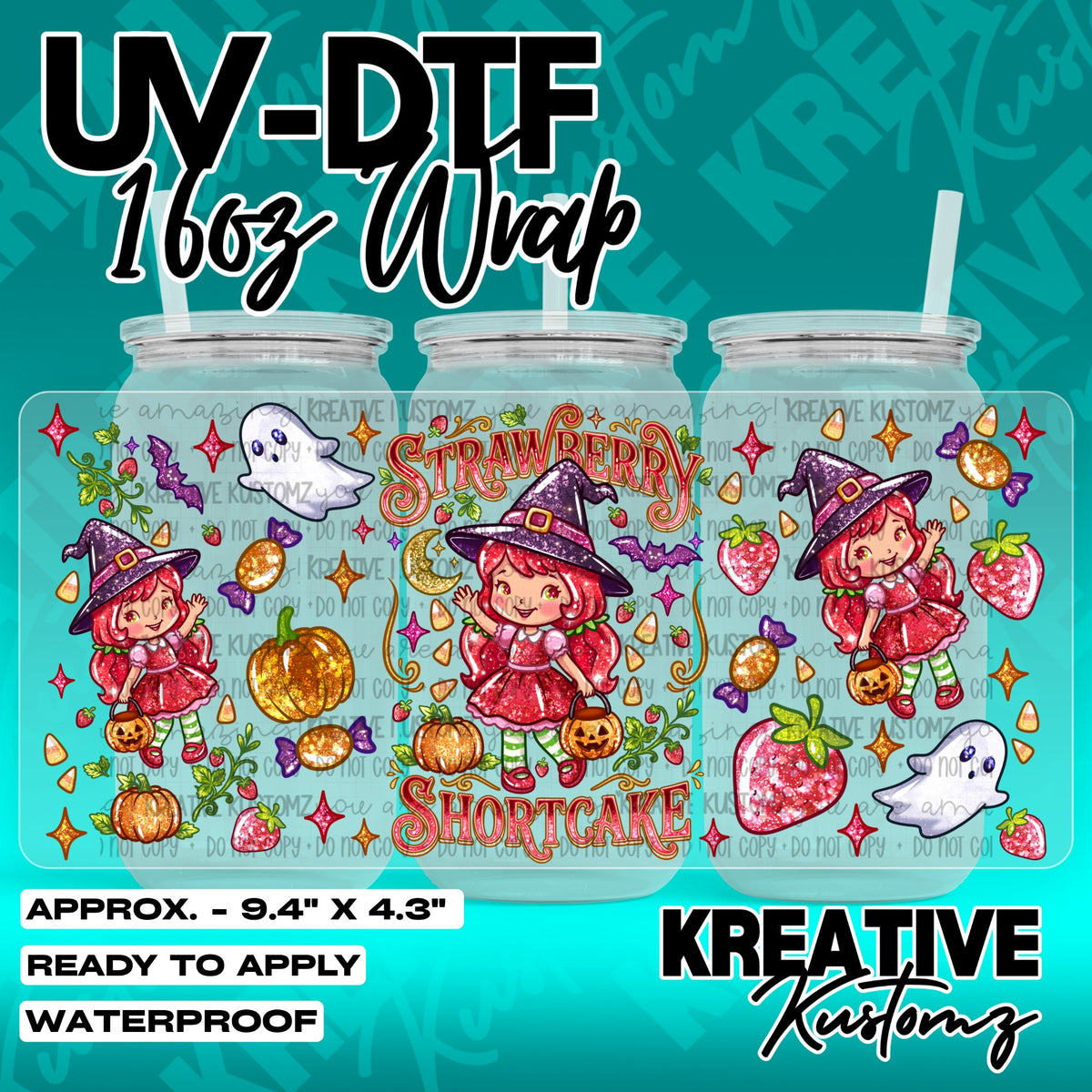 7535 | UV DTF Cup Wrap for 16oz Libbey Glass