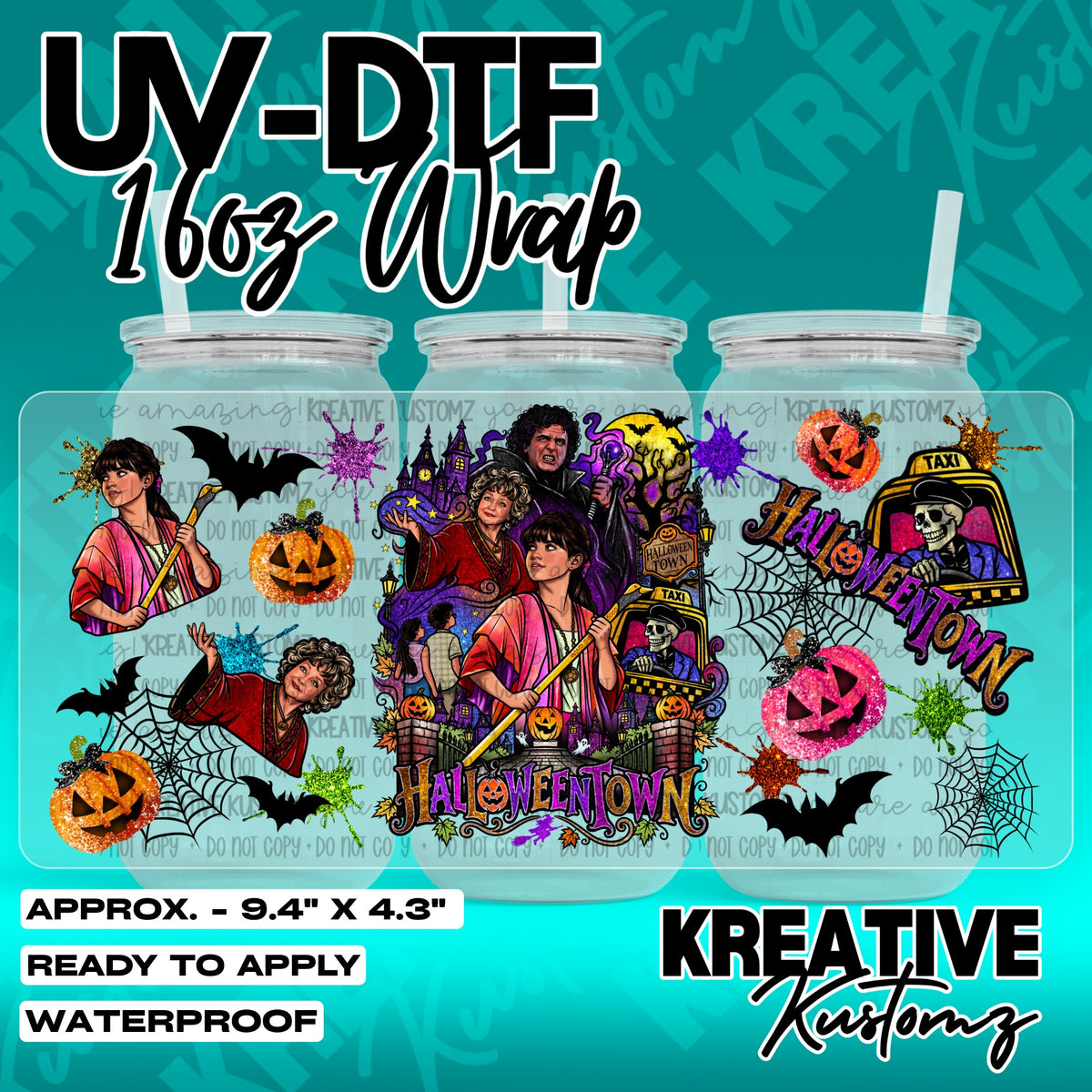 7537 | UV DTF Cup Wrap for 16oz Libbey Glass