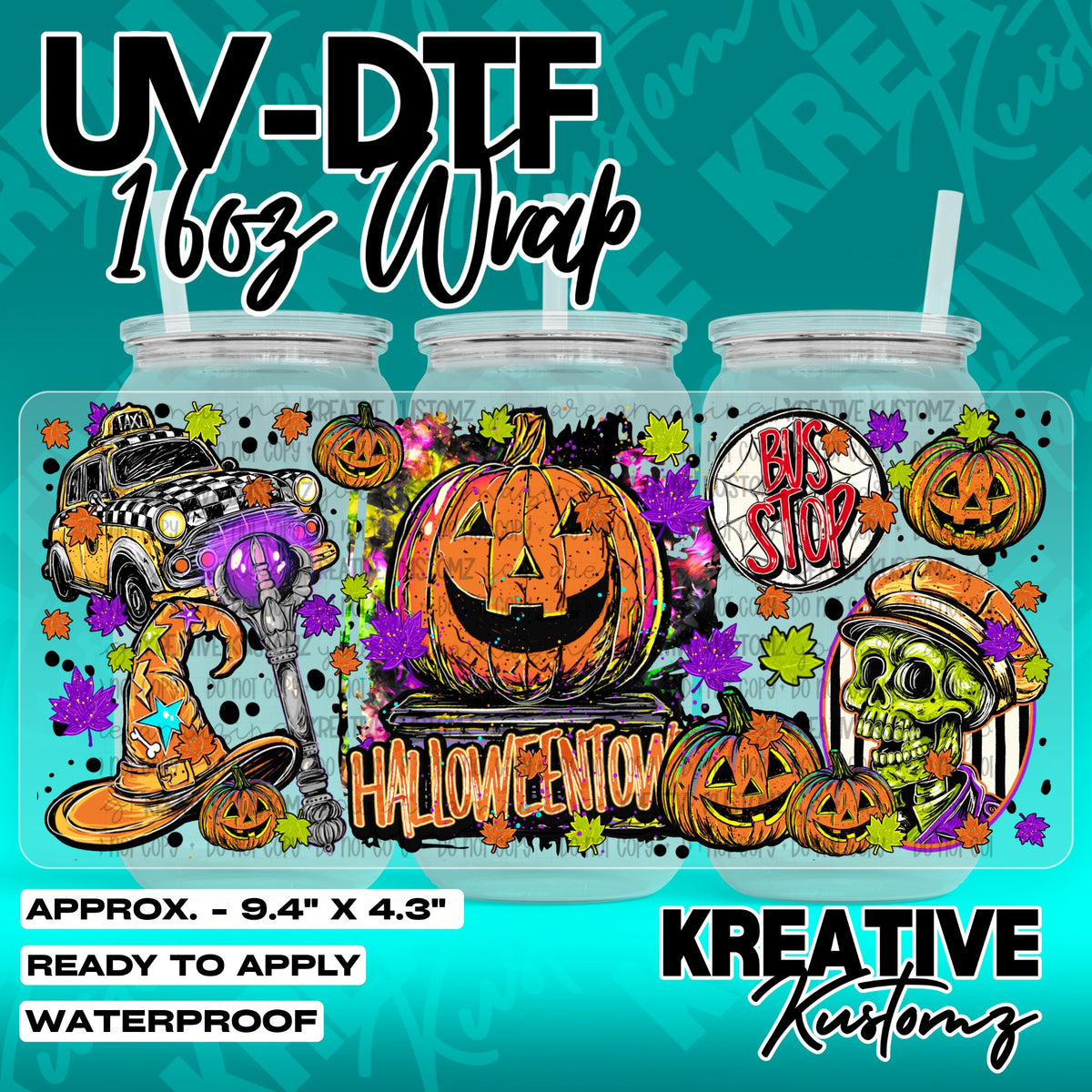 7541 | UV DTF Cup Wrap for 16oz Libbey Glass