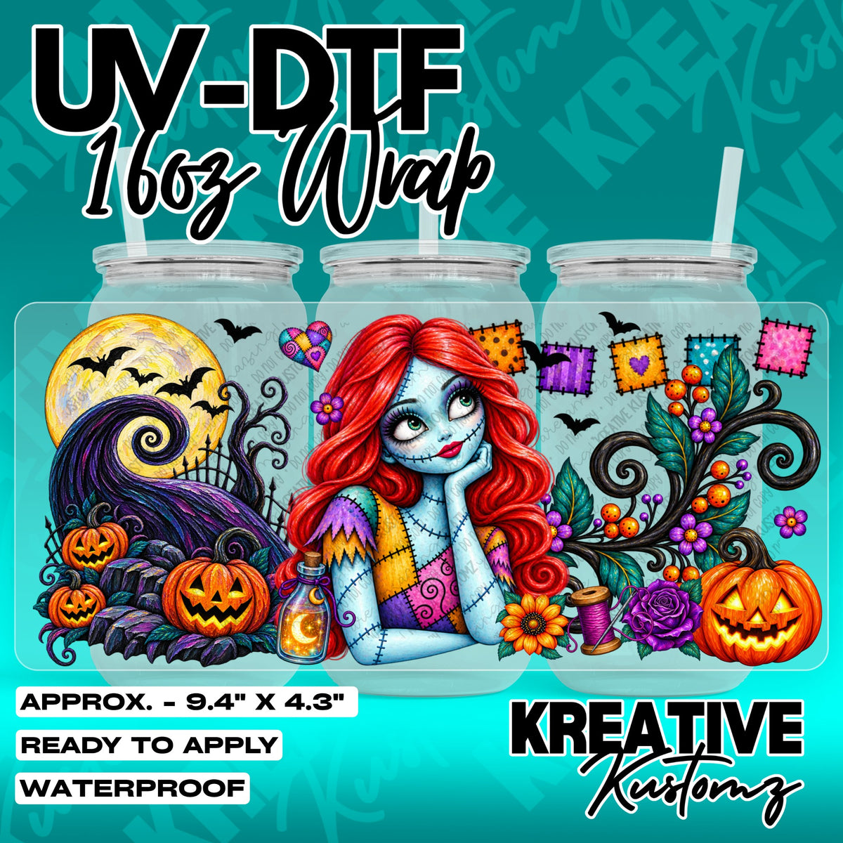 7685 | UV DTF Cup Wrap for 16oz Libbey Glass