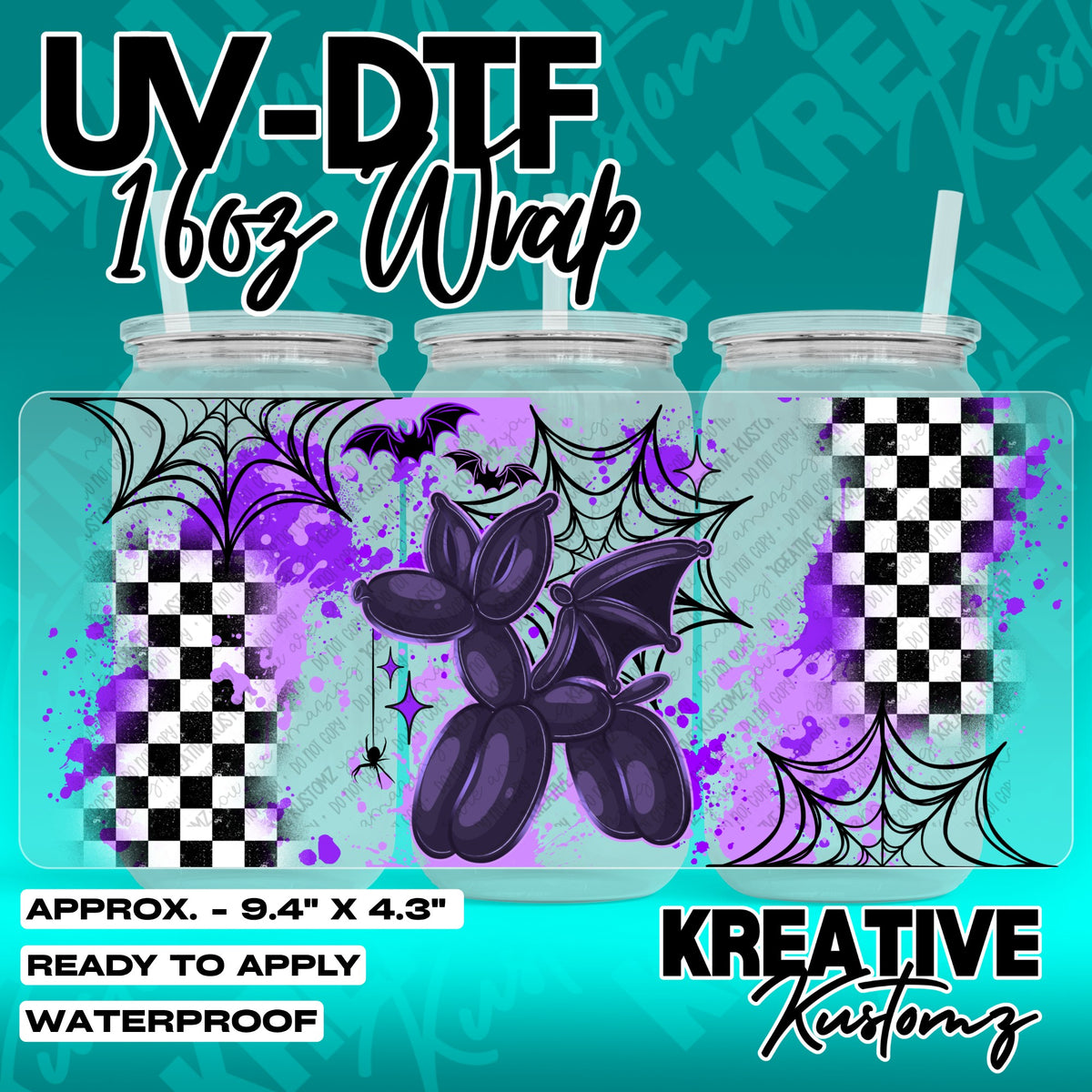 7697 | UV DTF Cup Wrap for 16oz Libbey Glass