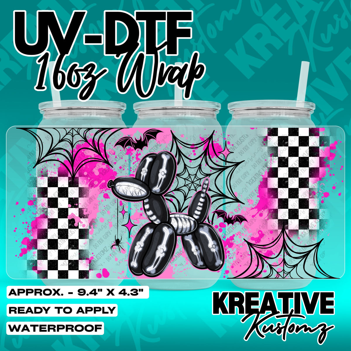 7700 | UV DTF Cup Wrap for 16oz Libbey Glass