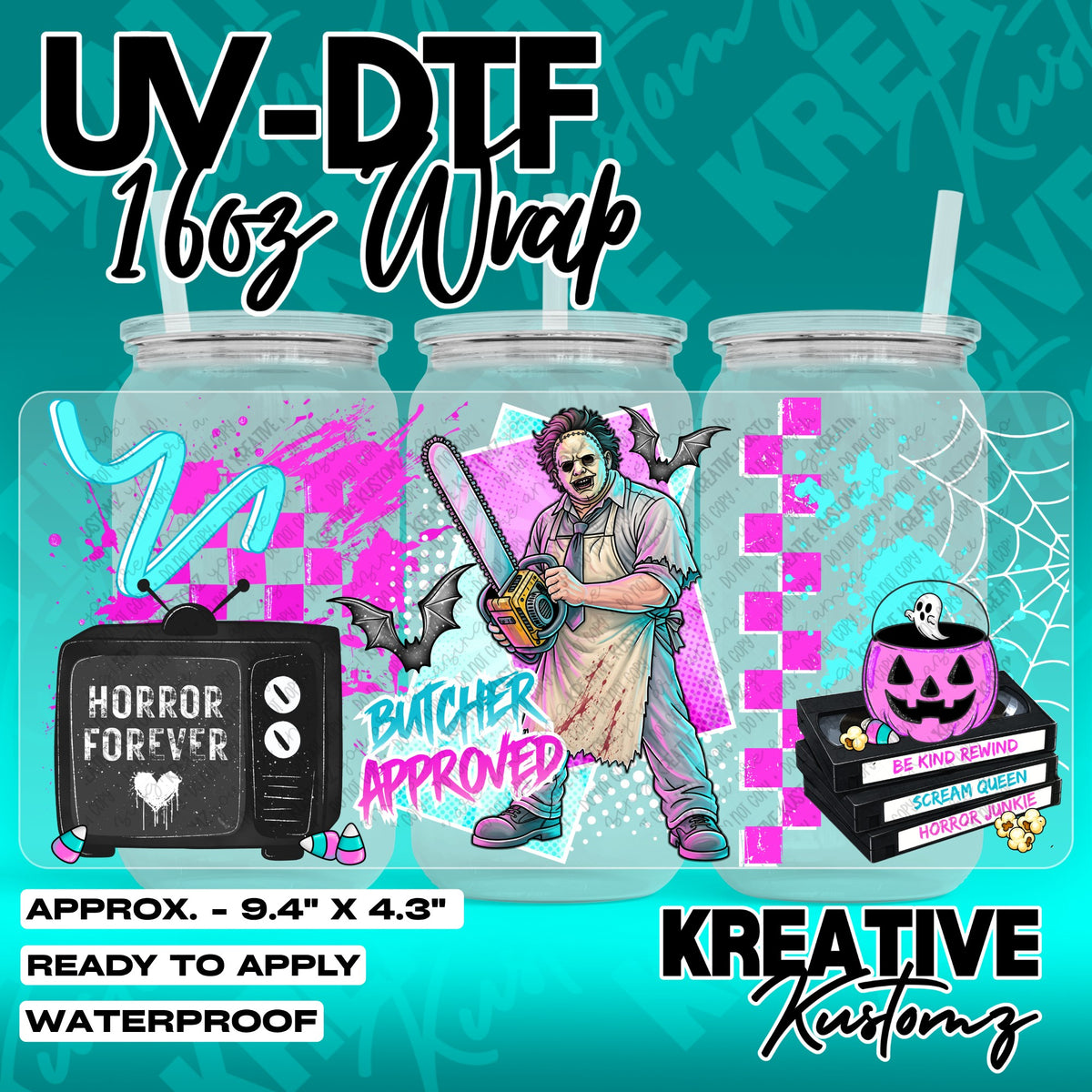 7708 | UV DTF Cup Wrap for 16oz Libbey Glass