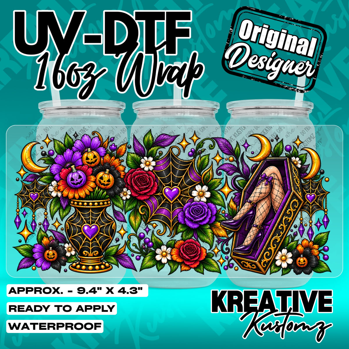 7741 | UV DTF Cup Wrap for 16oz Libbey Glass
