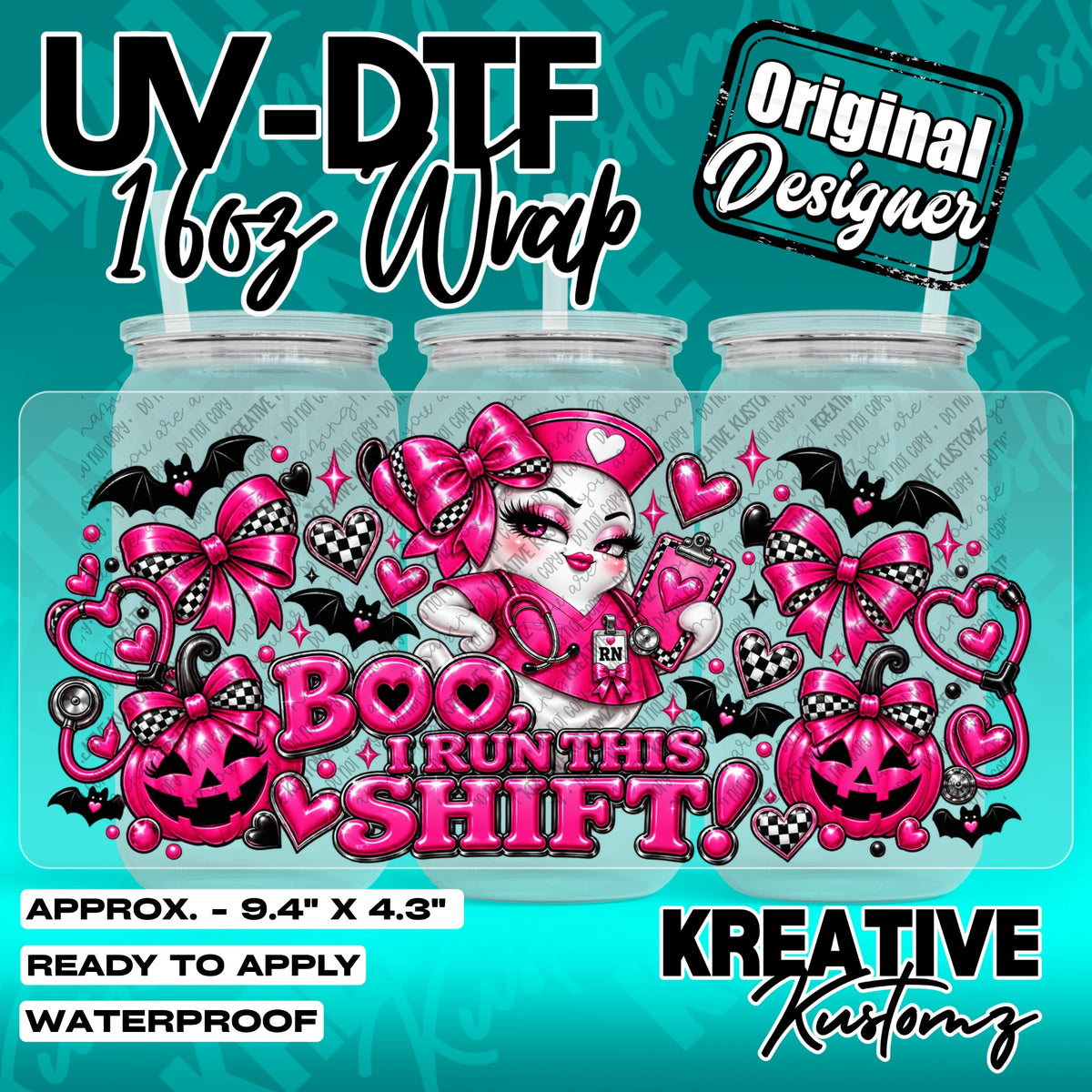 7756 | UV DTF Cup Wrap for 16oz Libbey Glass