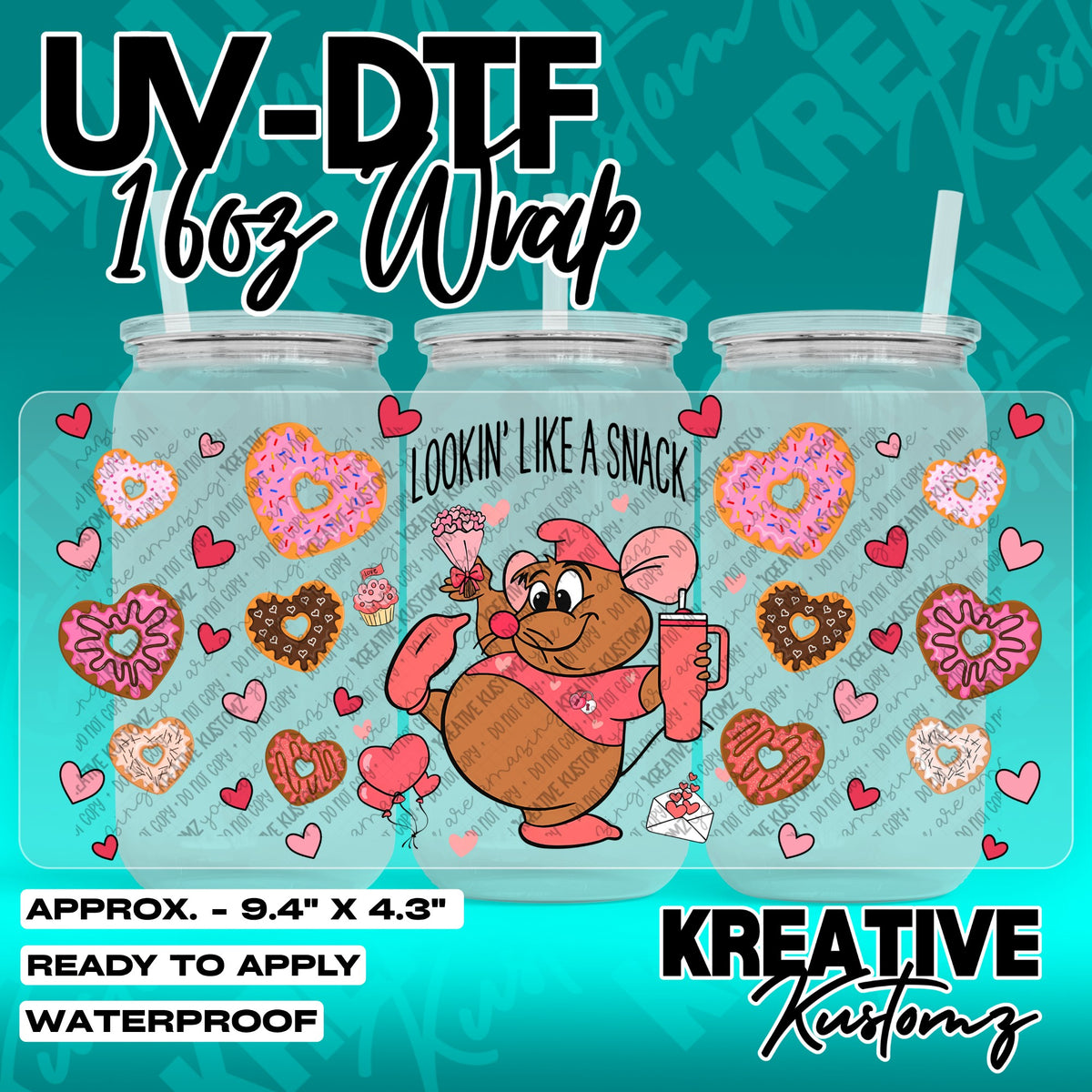 7767 | UV DTF Cup Wrap for 16oz Libbey Glass