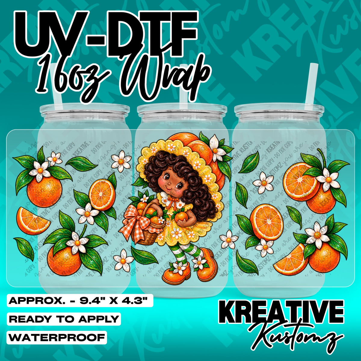 7771 | UV DTF Cup Wrap for 16oz Libbey Glass