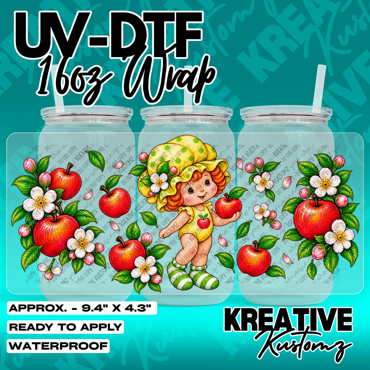 7776 | UV DTF Cup Wrap for 16oz Libbey Glass