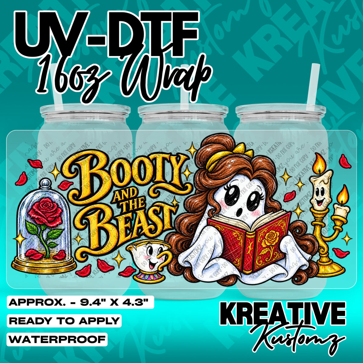 7781 | UV DTF Cup Wrap for 16oz Libbey Glass