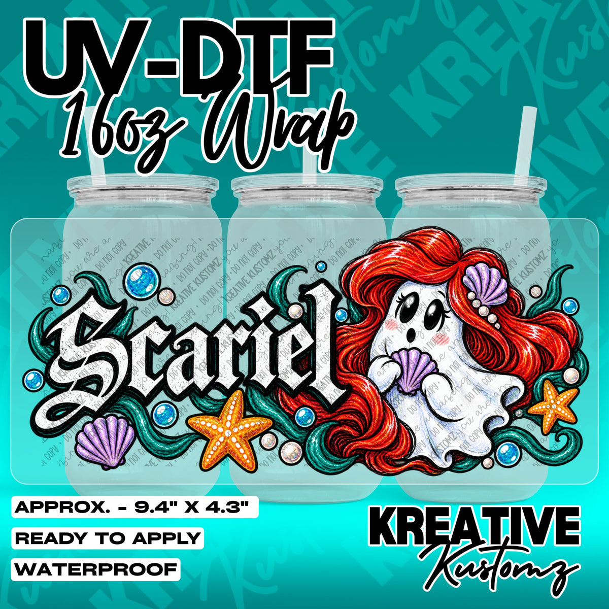 7784 | UV DTF Cup Wrap for 16oz Libbey Glass