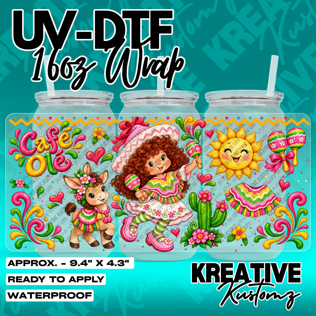 7786 | UV DTF Cup Wrap for 16oz Libbey Glass