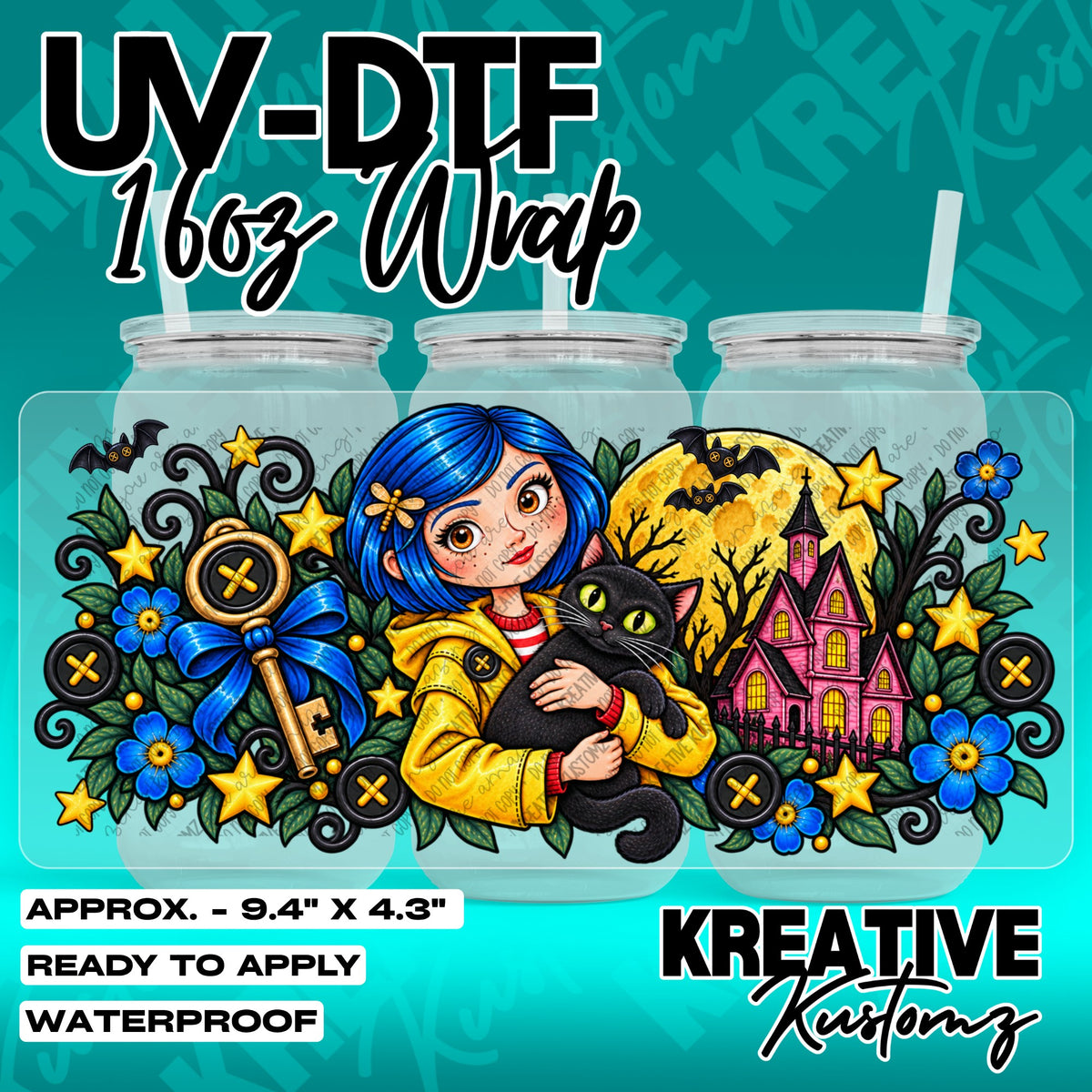 7787 | UV DTF Cup Wrap for 16oz Libbey Glass