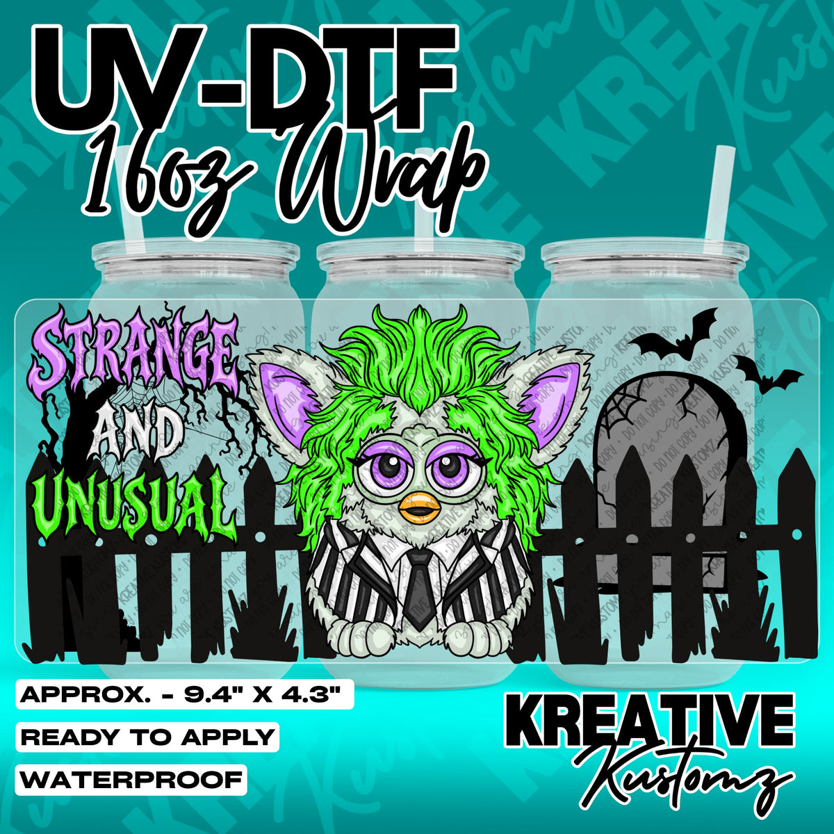 7789 | UV DTF Cup Wrap for 16oz Libbey Glass