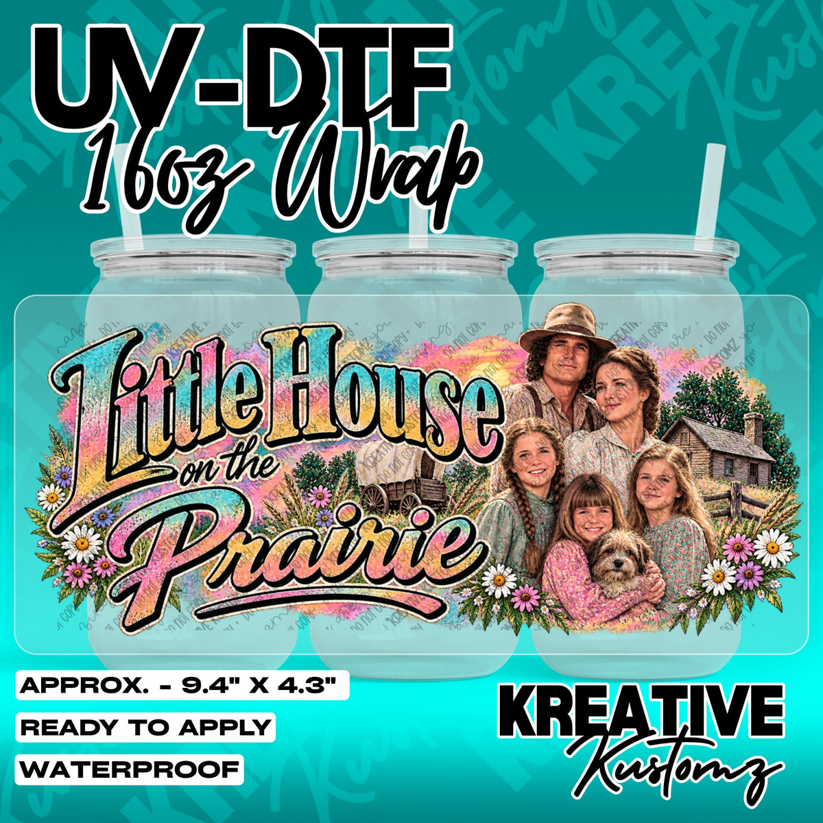 7790 | UV DTF Cup Wrap for 16oz Libbey Glass