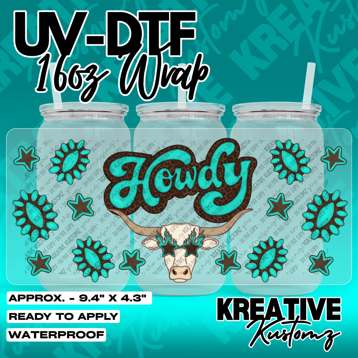 7806 | UV DTF Cup Wrap for 16oz Libbey Glass