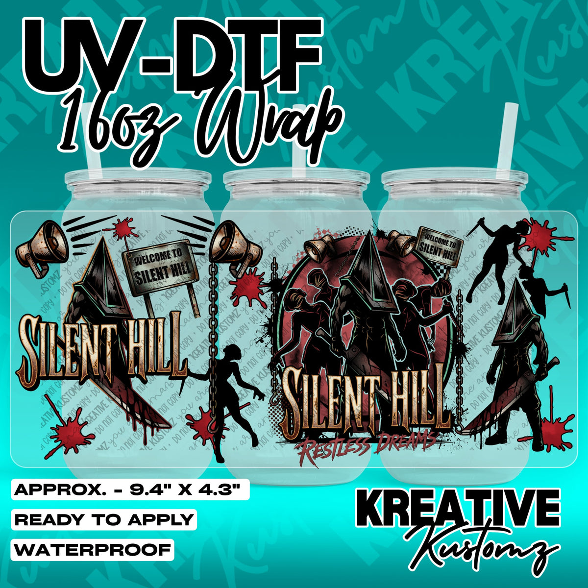 7850 | UV DTF Cup Wrap for 16oz Libbey Glass
