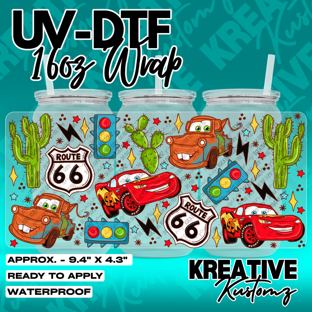 7857 | UV DTF Cup Wrap for 16oz Libbey Glass