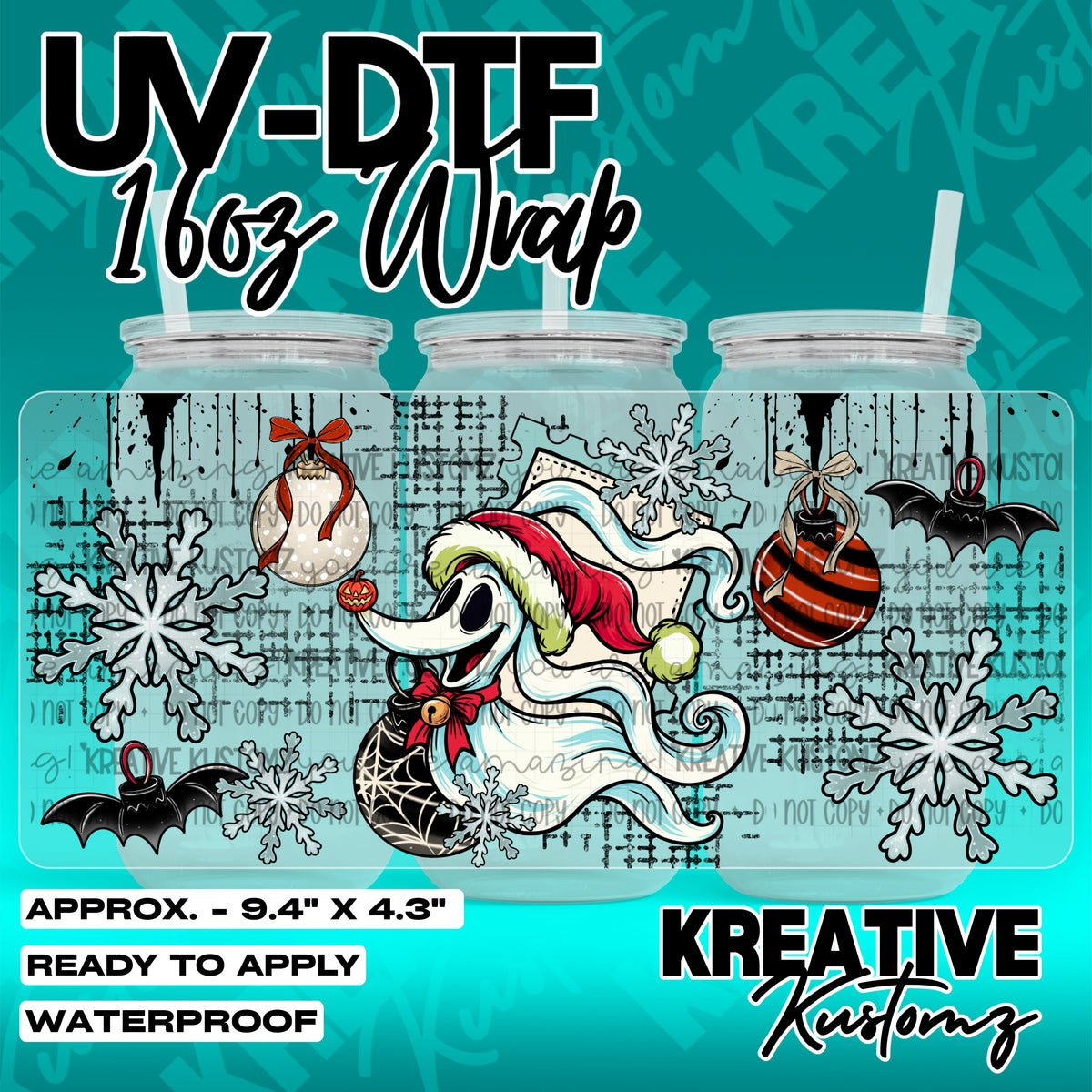 7872 | UV DTF Cup Wrap for 16oz Libbey Glass