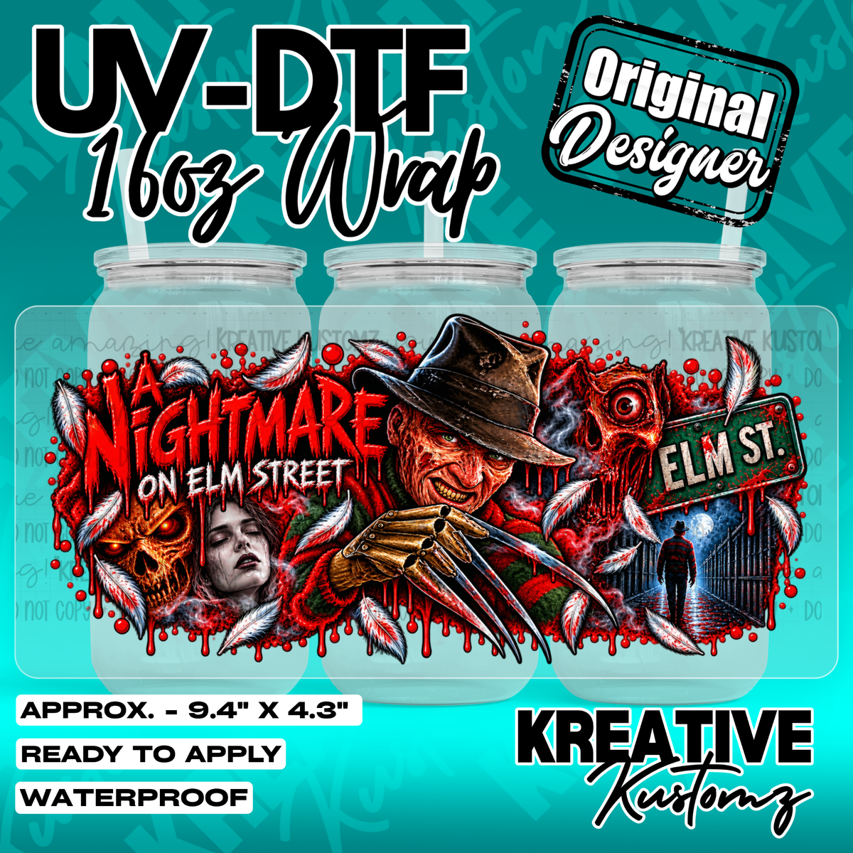 7938 | UV DTF Cup Wrap for 16oz Libbey Glass