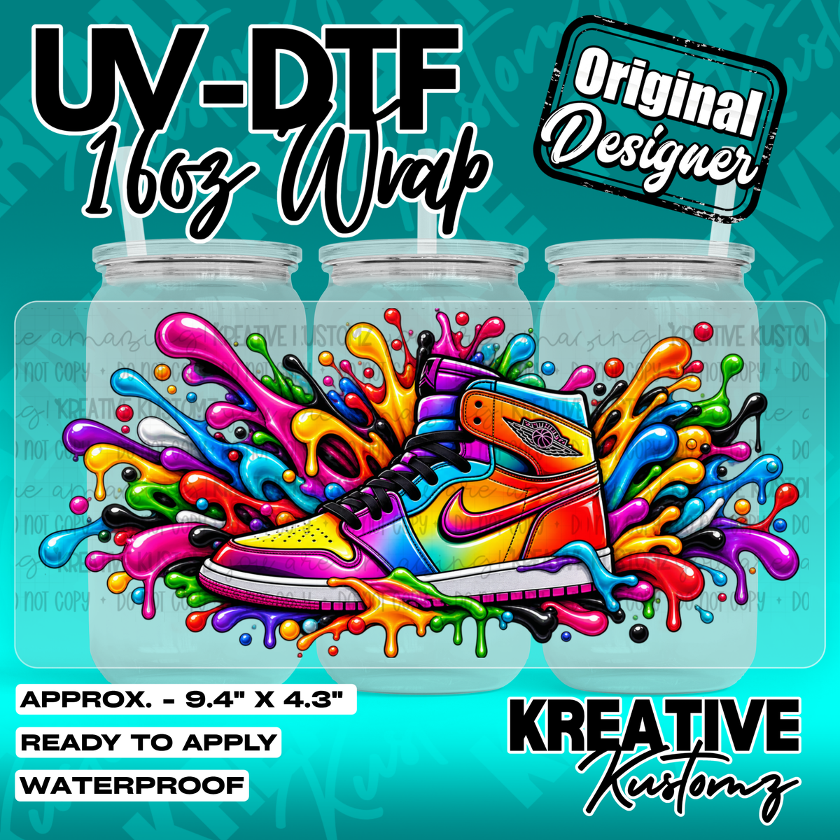 7947 | UV DTF Cup Wrap for 16oz Libbey Glass