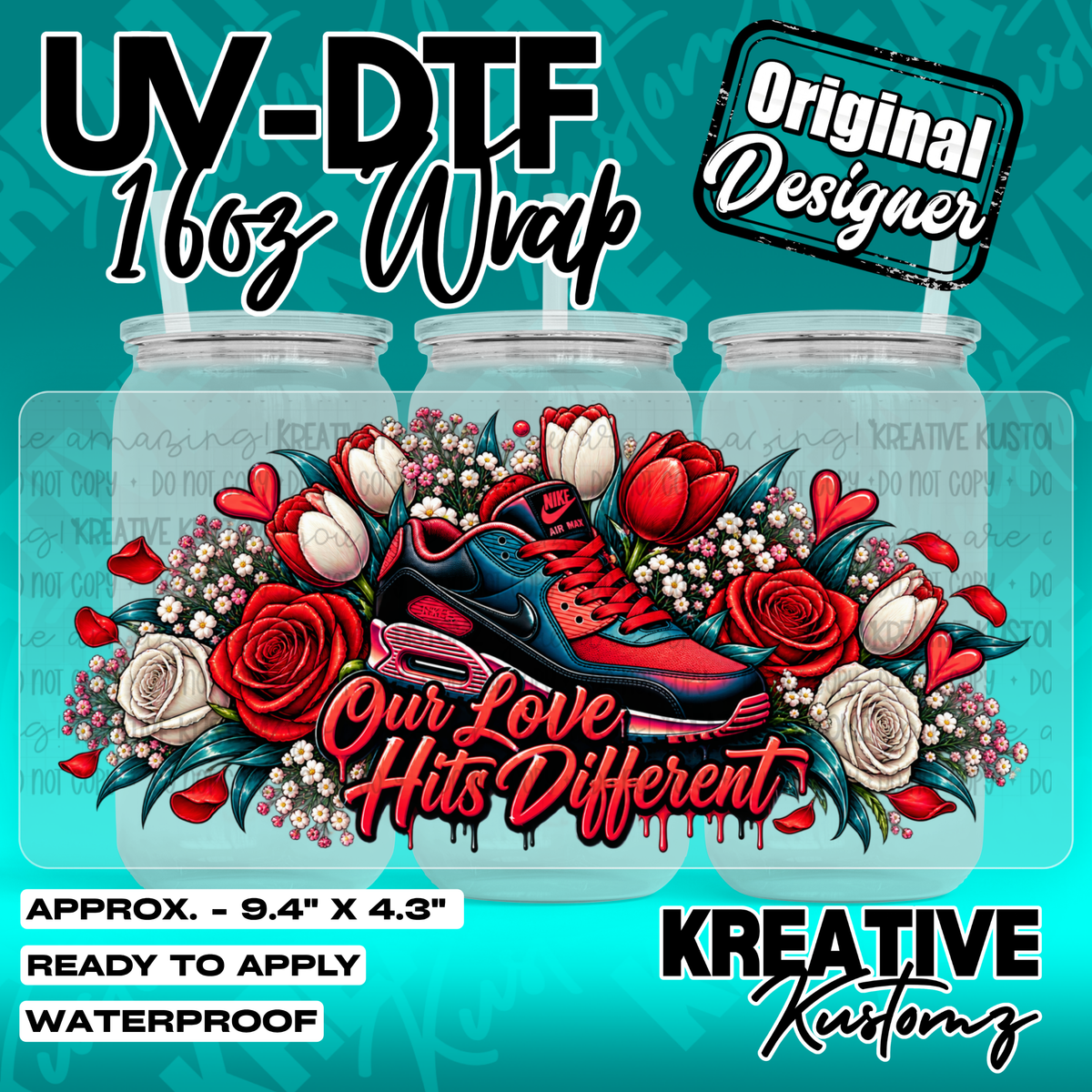 7950 | UV DTF Cup Wrap for 16oz Libbey Glass