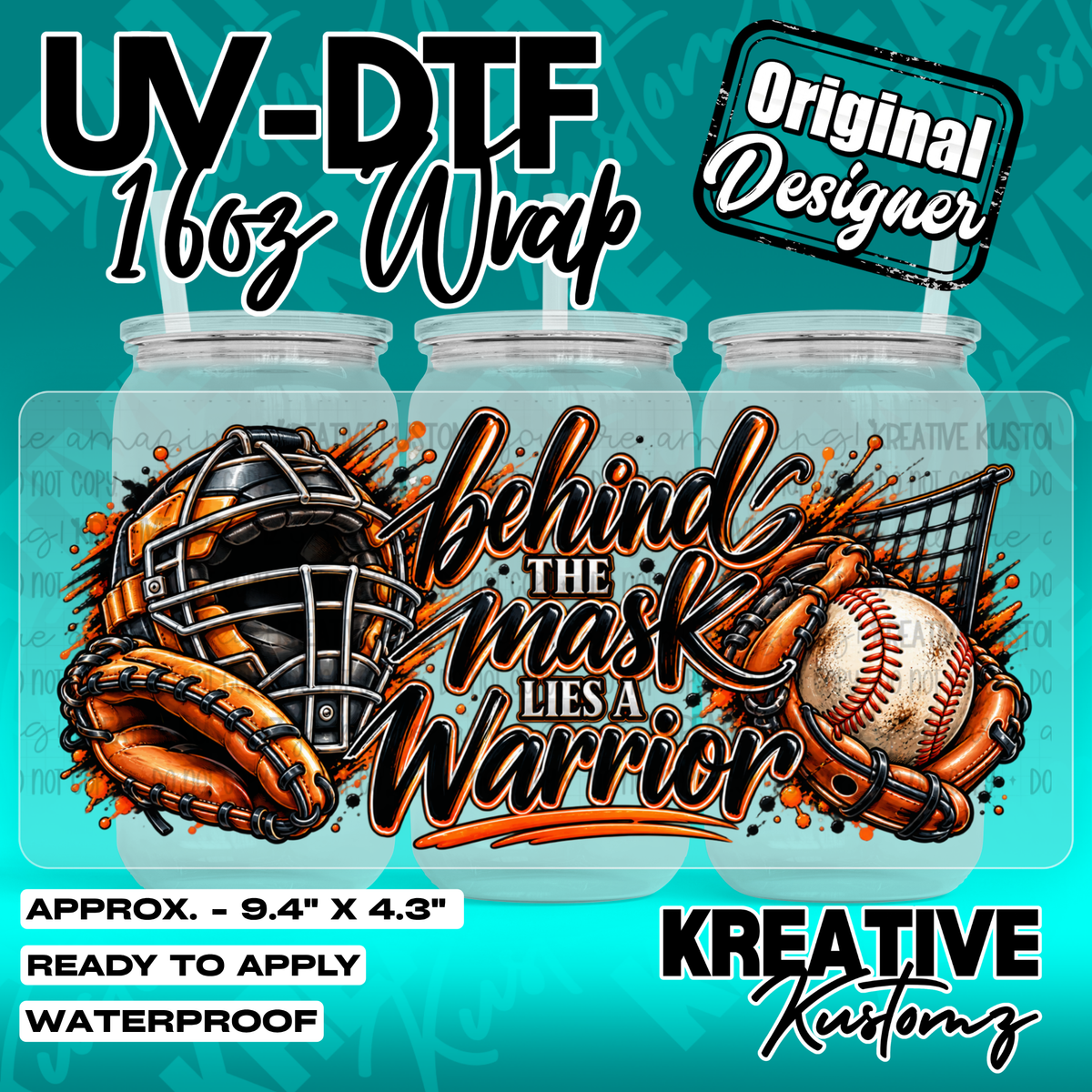7957 | UV DTF Cup Wrap for 16oz Libbey Glass