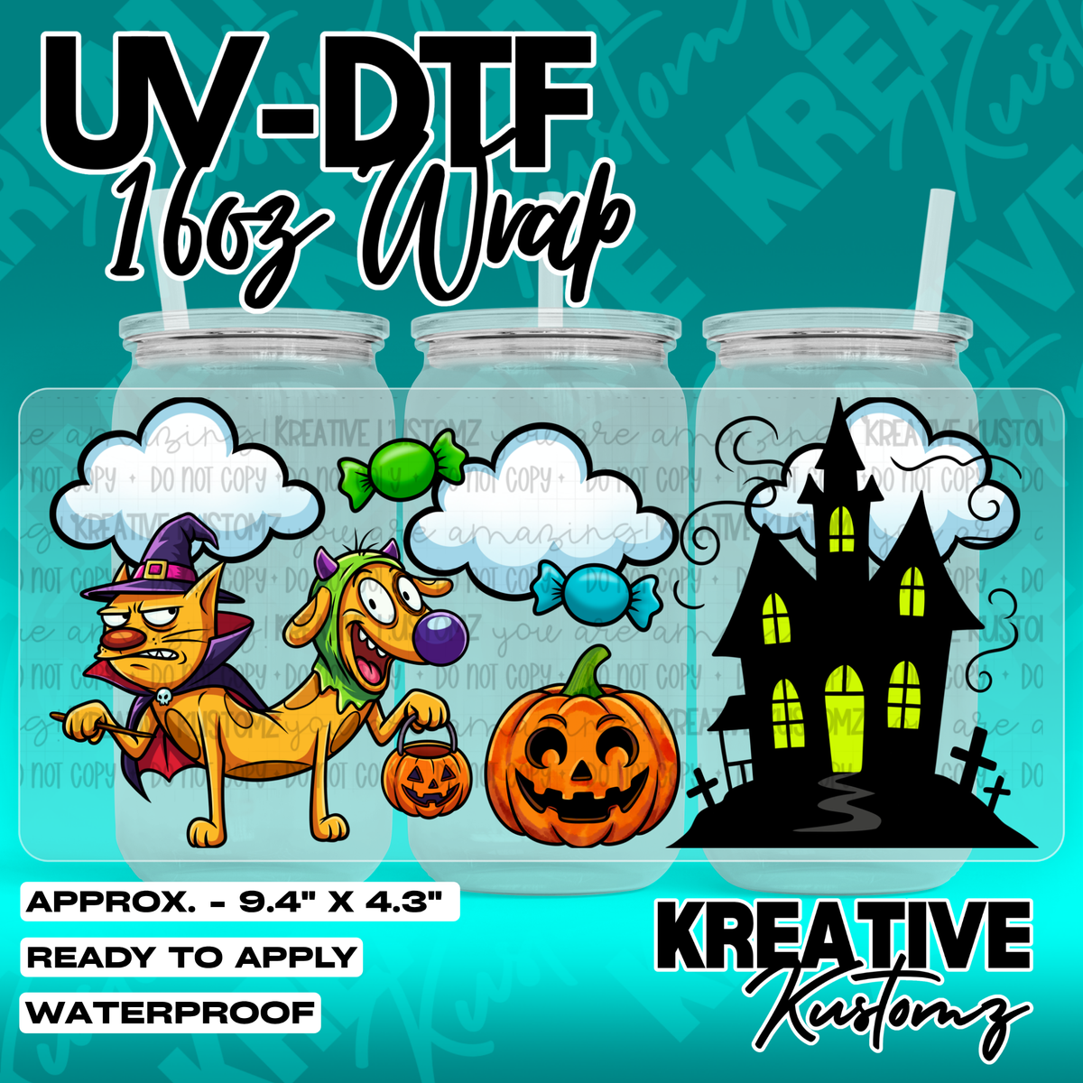 7974 | UV DTF Cup Wrap for 16oz Libbey Glass