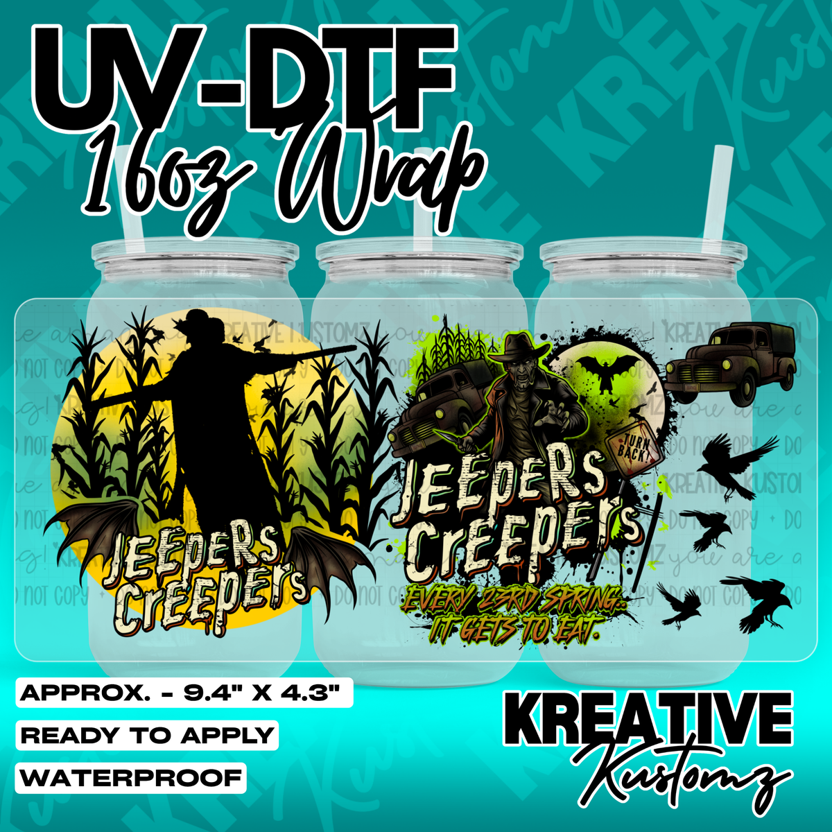 7987 | UV DTF Cup Wrap for 16oz Libbey Glass