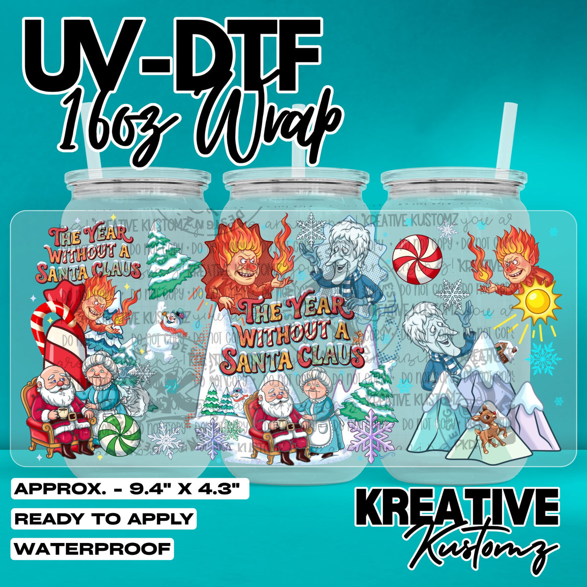8056 | UV DTF Cup Wrap for 16oz Libbey Glass