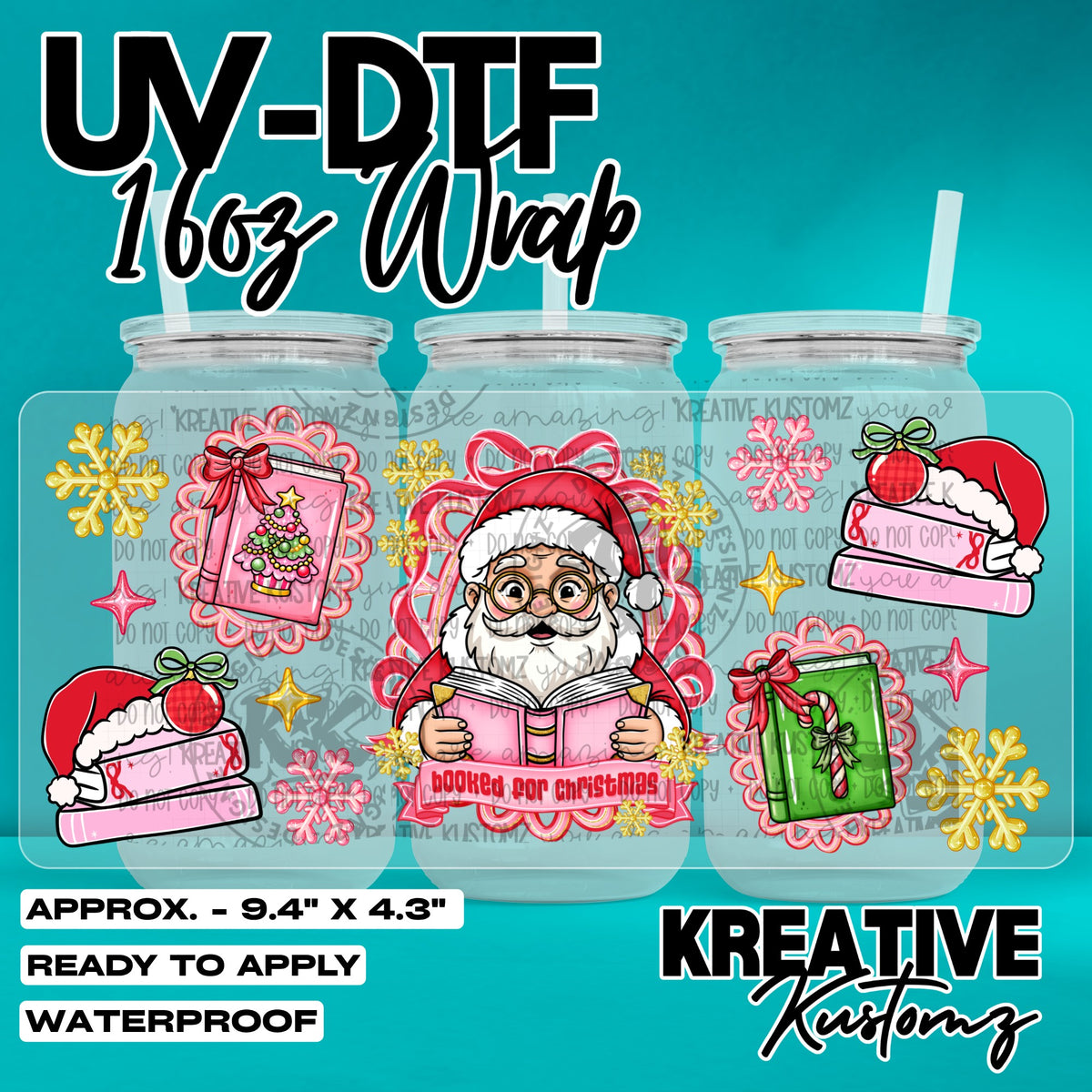 8070 | UV DTF Cup Wrap for 16oz Libbey Glass