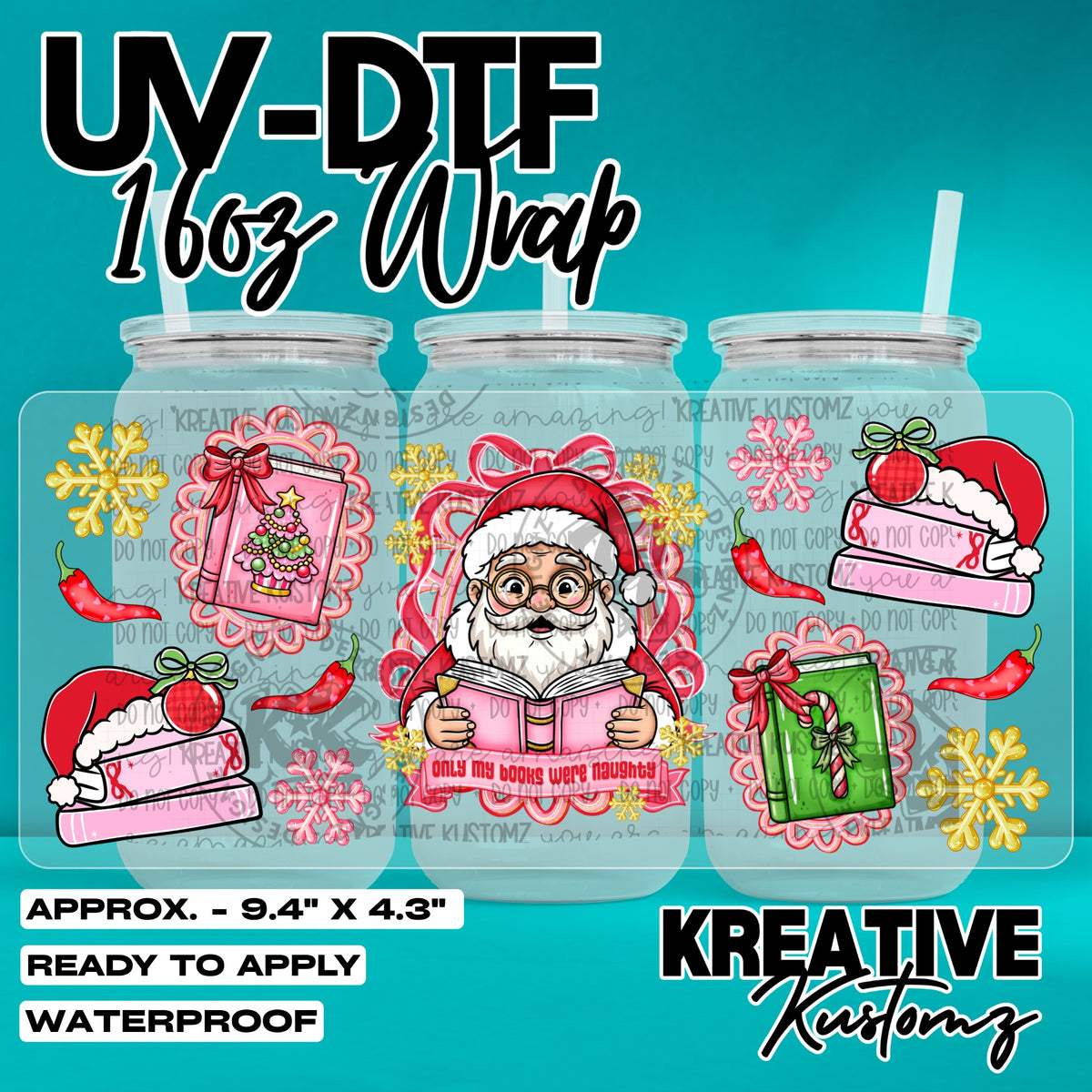 8071 | UV DTF Cup Wrap for 16oz Libbey Glass