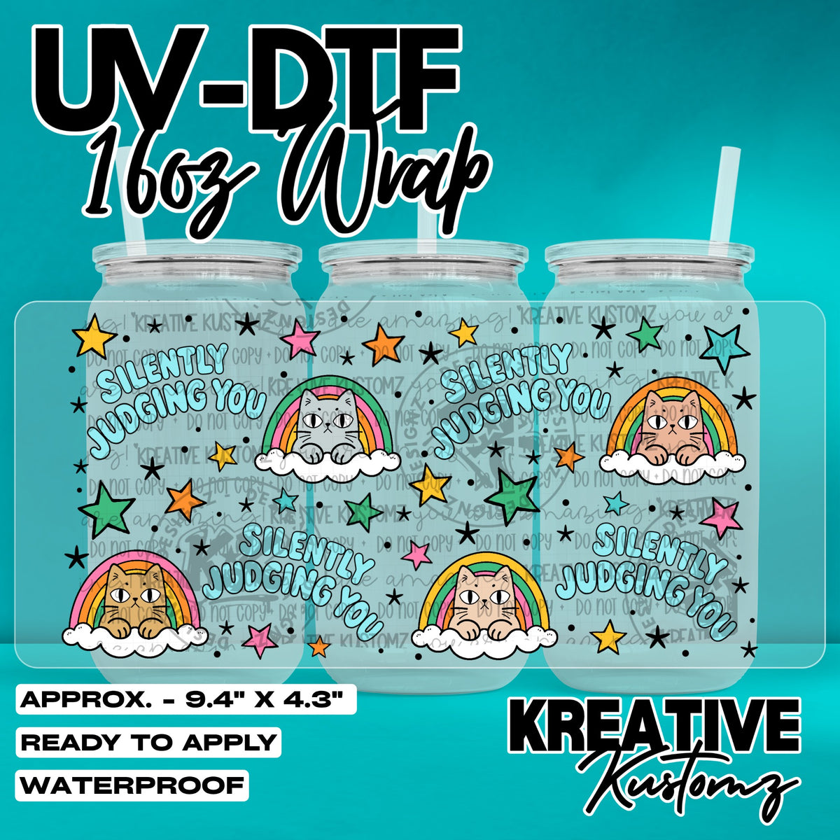 8106 | UV DTF Cup Wrap for 16oz Libbey Glass
